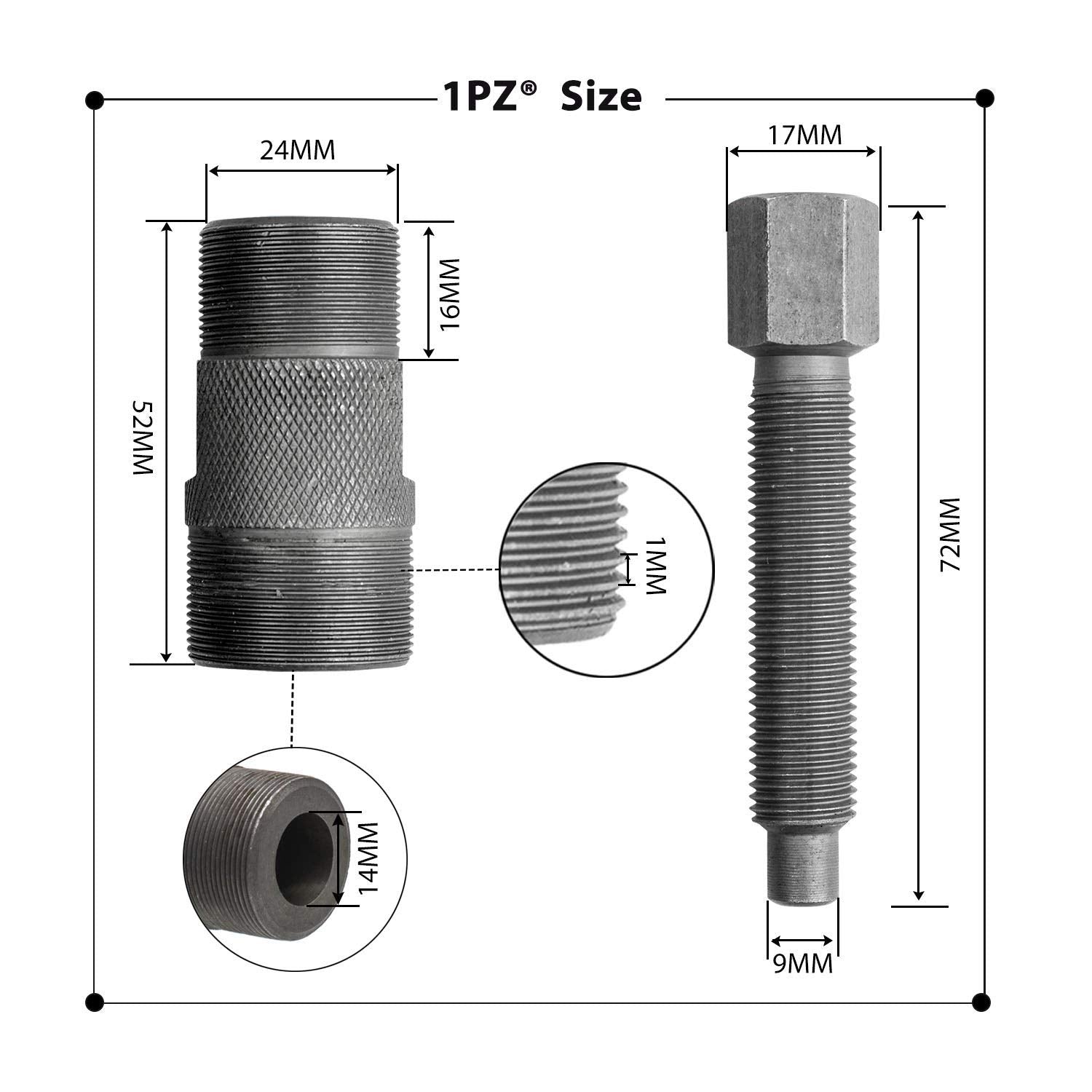 1PZ FWT-101 Magneto Flywheel Puller Tool for GY6 50cc 125cc 150cc - Stators Removal Repair Tool