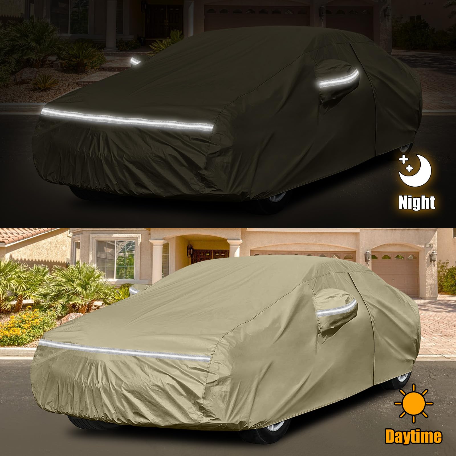 Waterproof Car Covers Replace for 2007-2025 Honda Accord, Multilayer Heavy Duty with Cotton Liner All Weather Custom-fit Car Cov