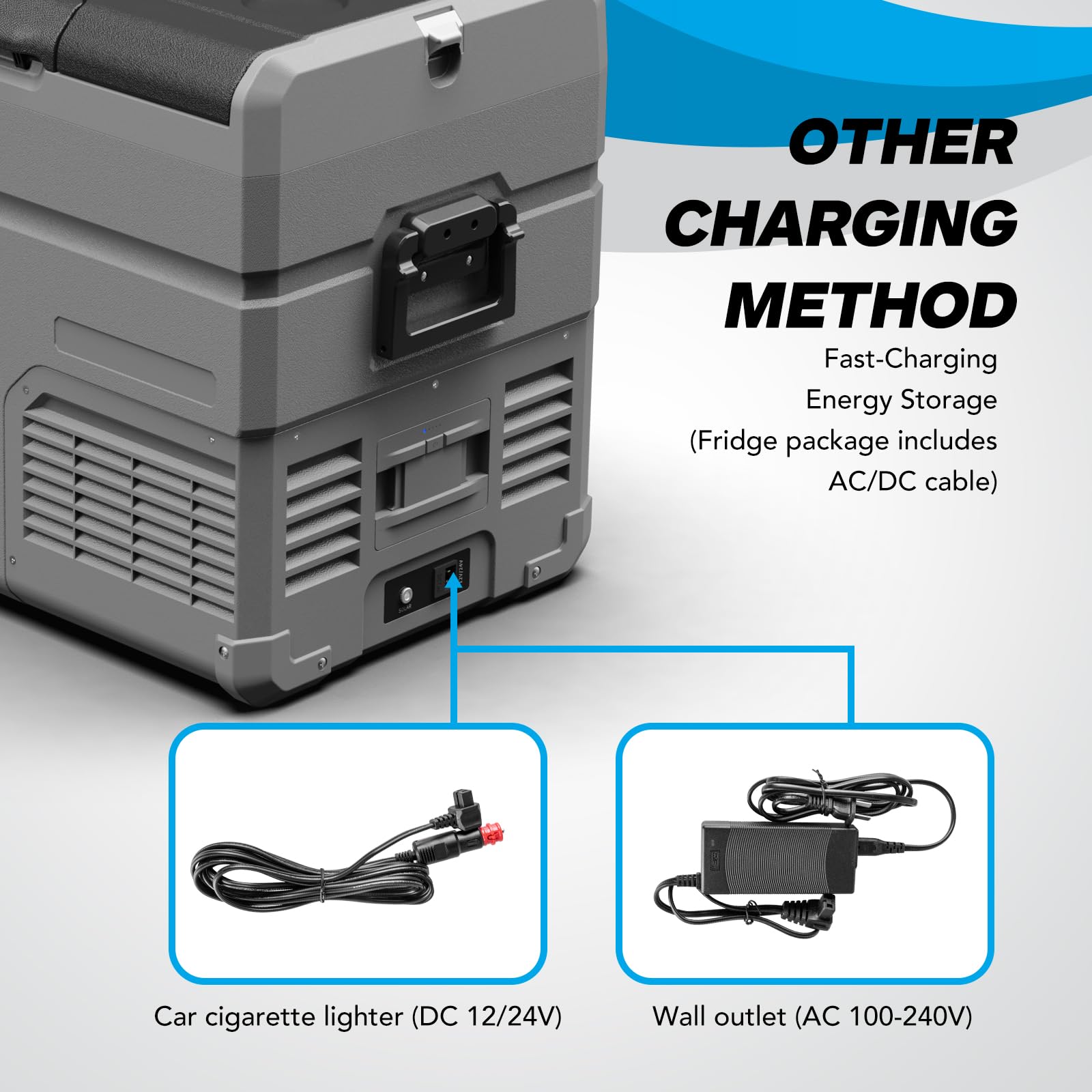 DQRGO Upgrade 173Wh Detachable Battery, Specially Equipped for Dual-Zone car Refrigerator C (Adapter not Included