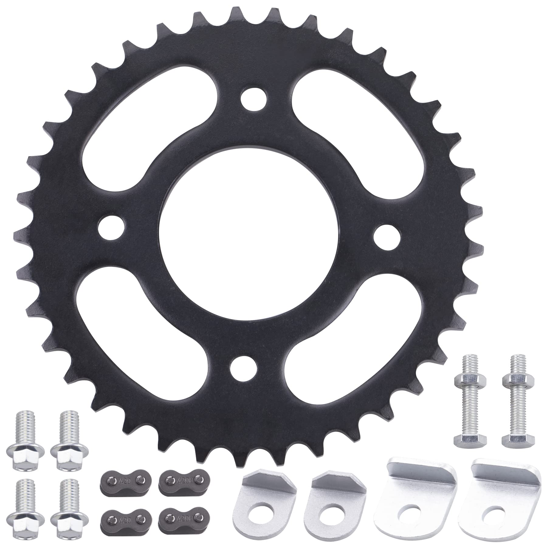 MWMNUN 420 Chain 37Tooth 58mm Rear Drive Sprocket Cog Compatible with Taotao SSR Taotao Coolster CRF50F Apollo Thumpstar Pit PRO