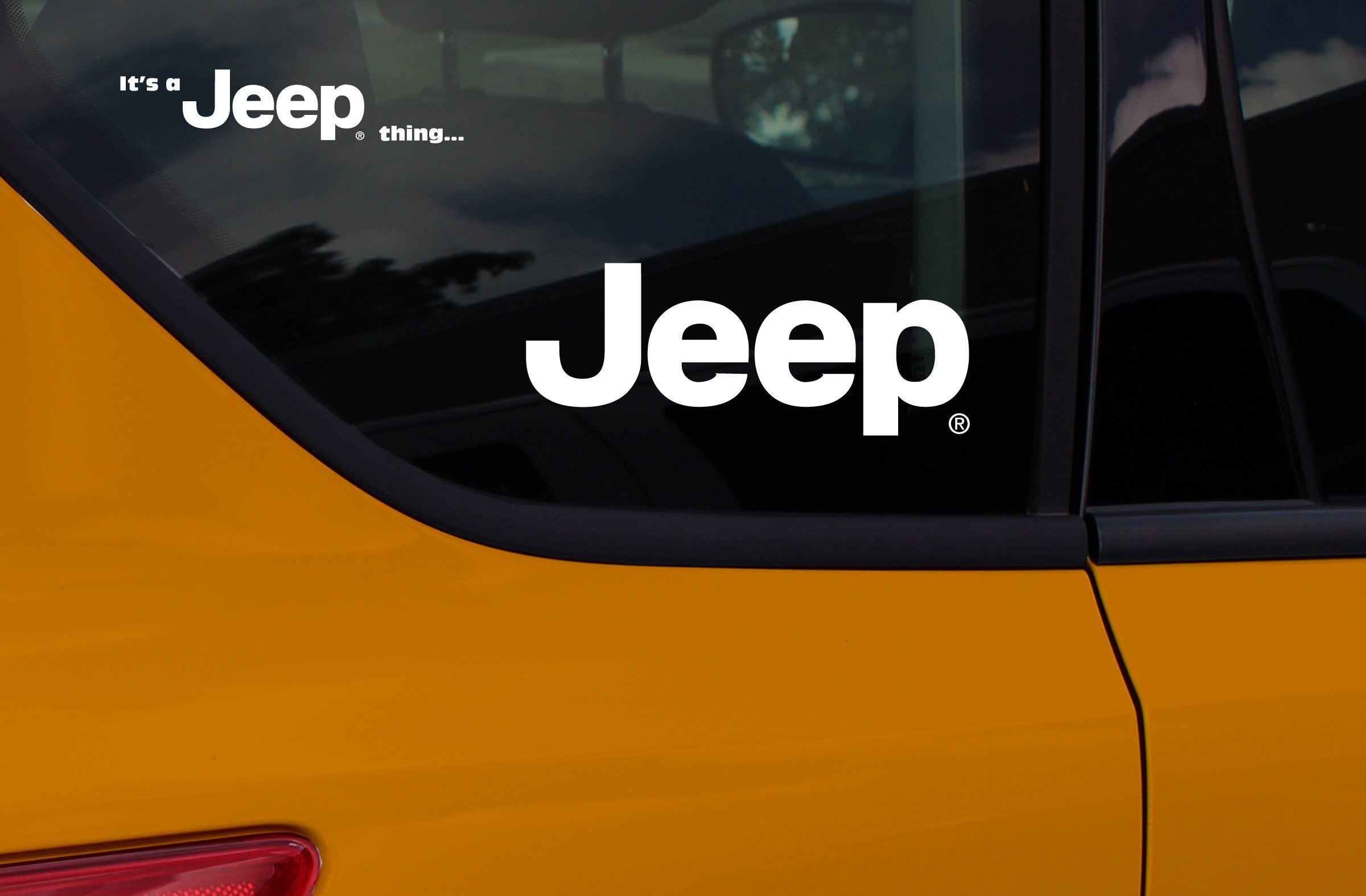 CHROMA Jeep It's a Jeep Thing Stick Onz Decal, White, Model 009991, Silk Material