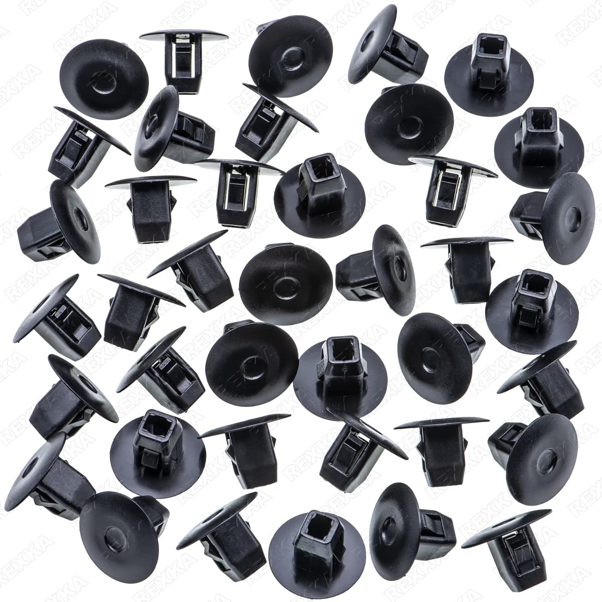 Rexka 40pcs Fender Liner Mud Guard Retainer Clip Grommet Retainer 90682-SEA-003 Compatible with Honda Acura Accord Civic CR-V Fi