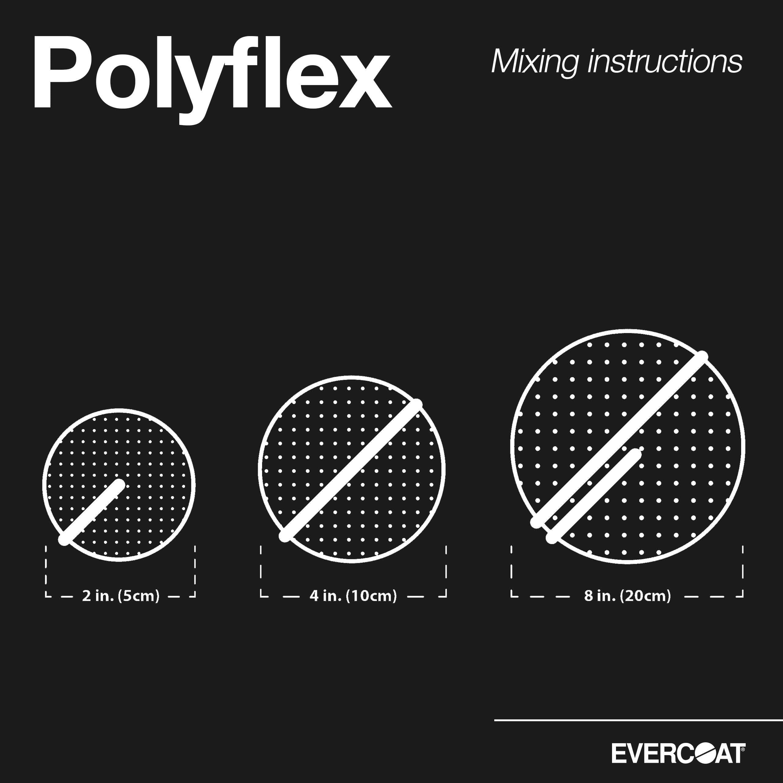 Evercoat Poly-Flex Glazing Putty - Flexible Polyester for Spot Filling, 30 oz, Blue, Model 411