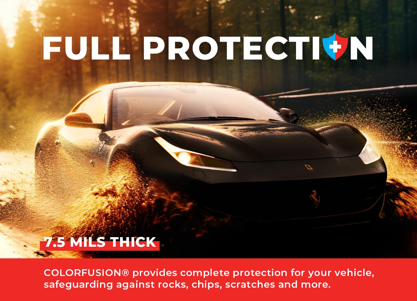 VViViD ColorFusion PPF Vinyl Car Wrap - Gloss Piano Black, 6ft x 5ft, Dry Apply, Model ColFusGlsPBlack6x5ft