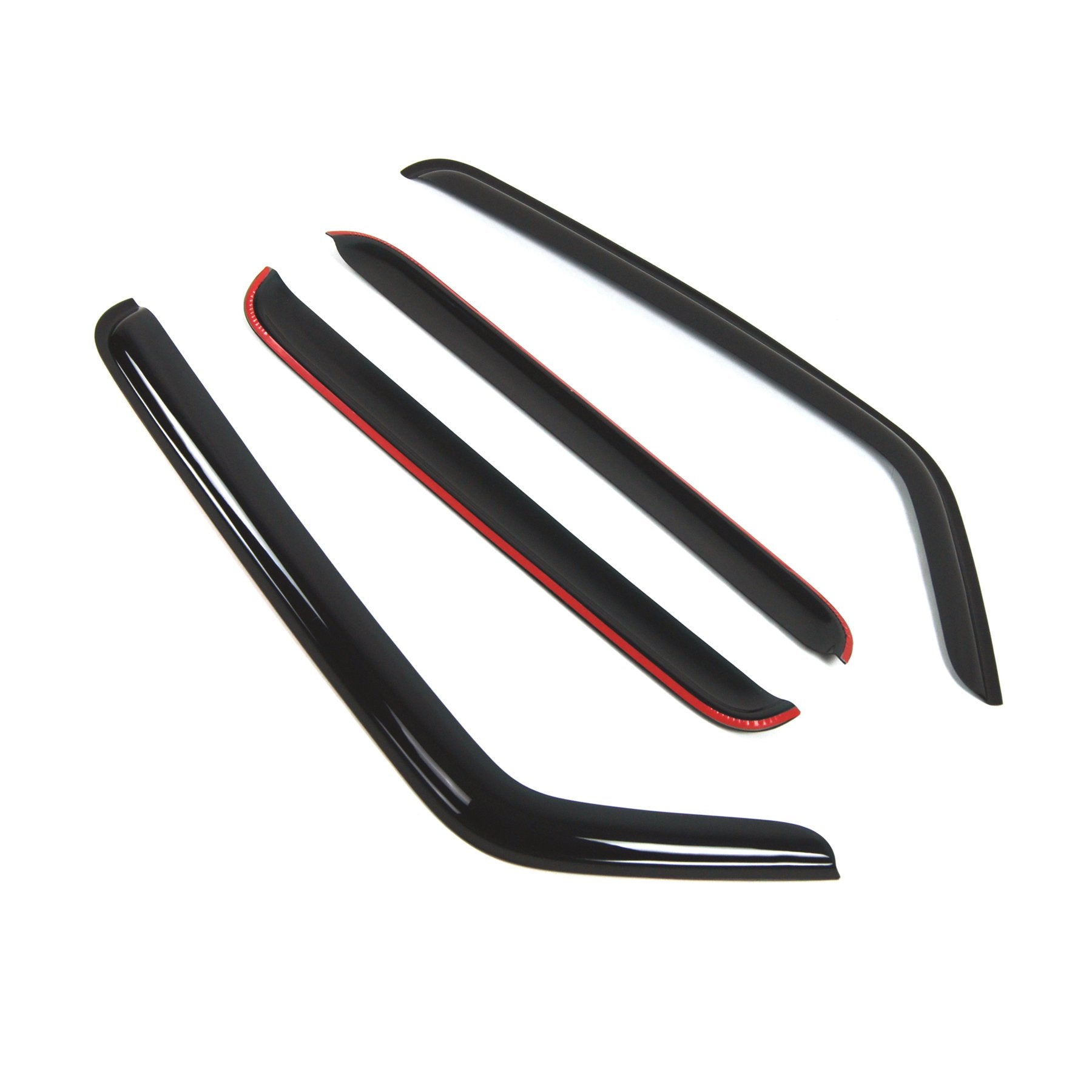 Tuningpros Outside Mount Window Vent Visors Rain Guards Compatible With Hummer H3 H3T 2006-2010 | Side Window Wind Deflectors Ra
