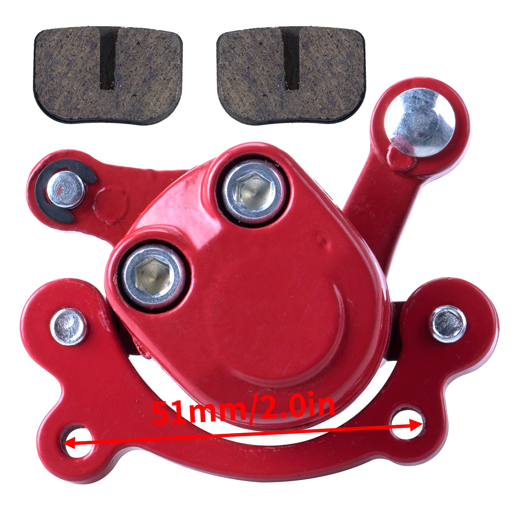 MWMNUN front Rear Disc Brake Caliper with Brake Pads Compatible with Motovox MBX10 MBX11 Mini Dirt Bike MM-B80-BR 80CC 2.5HP Mot