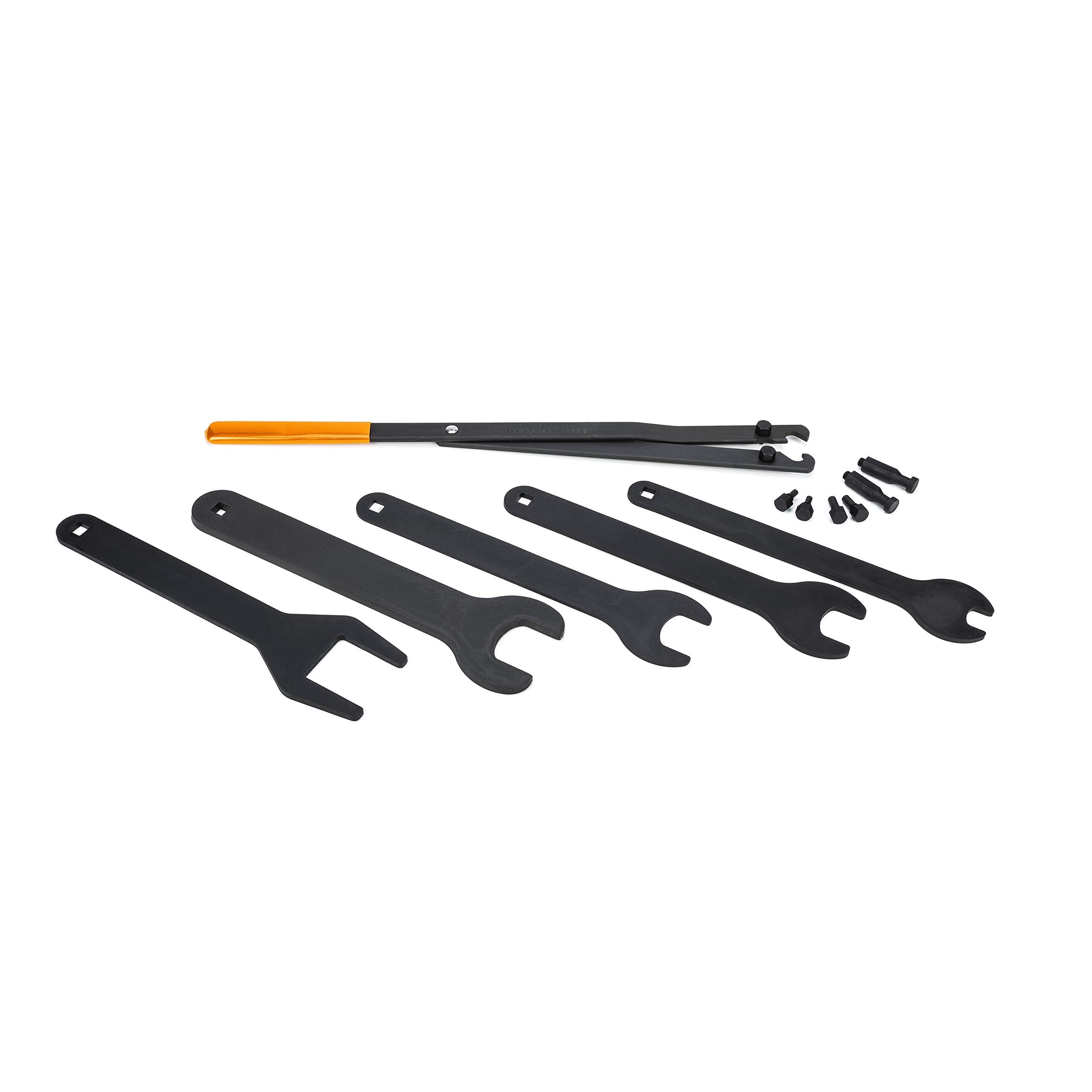 Gearwrench Fan Clutch Service Set, Fan Nut Wrenches, Pully Holder, Blow Mold Case- 41580D