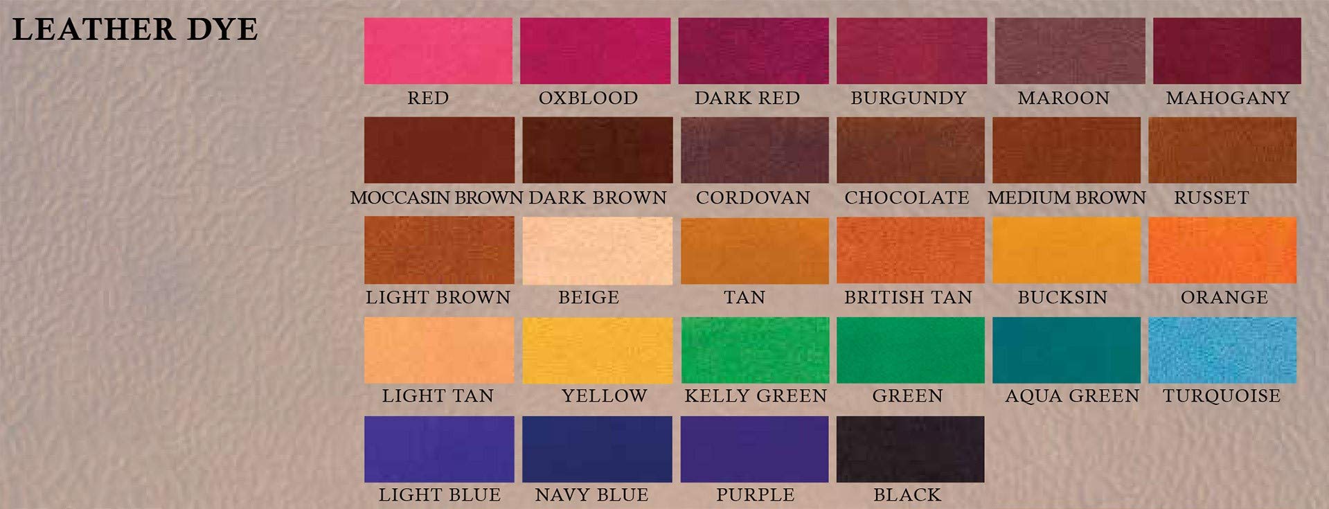 Fiebing's Leather Dye 4oz Tan - alcohol based penetrating & permanent leather dye