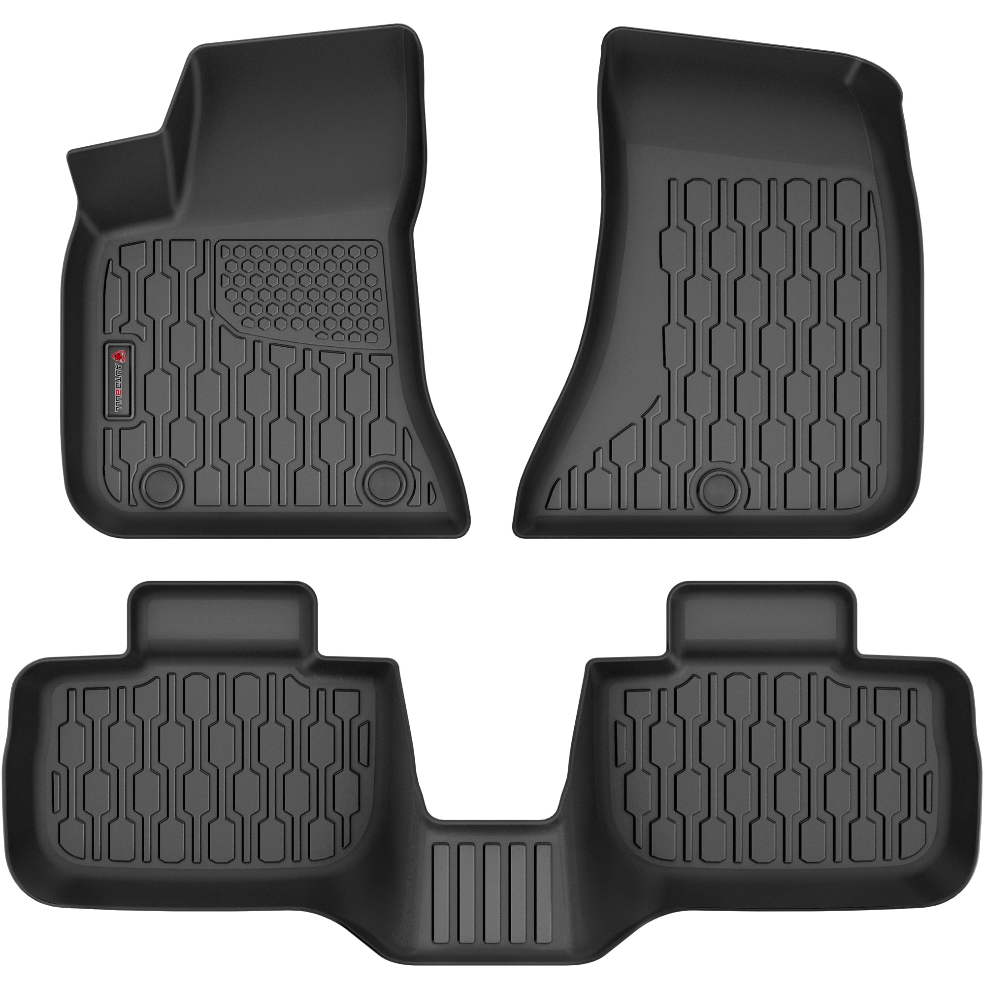AUTOBULL Floor Mats Compatible with 2011-2023 Dodge Charger RWD & Chrysler 300 Rear-Wheel Drive ONLY, All Weather TPE Floor Line