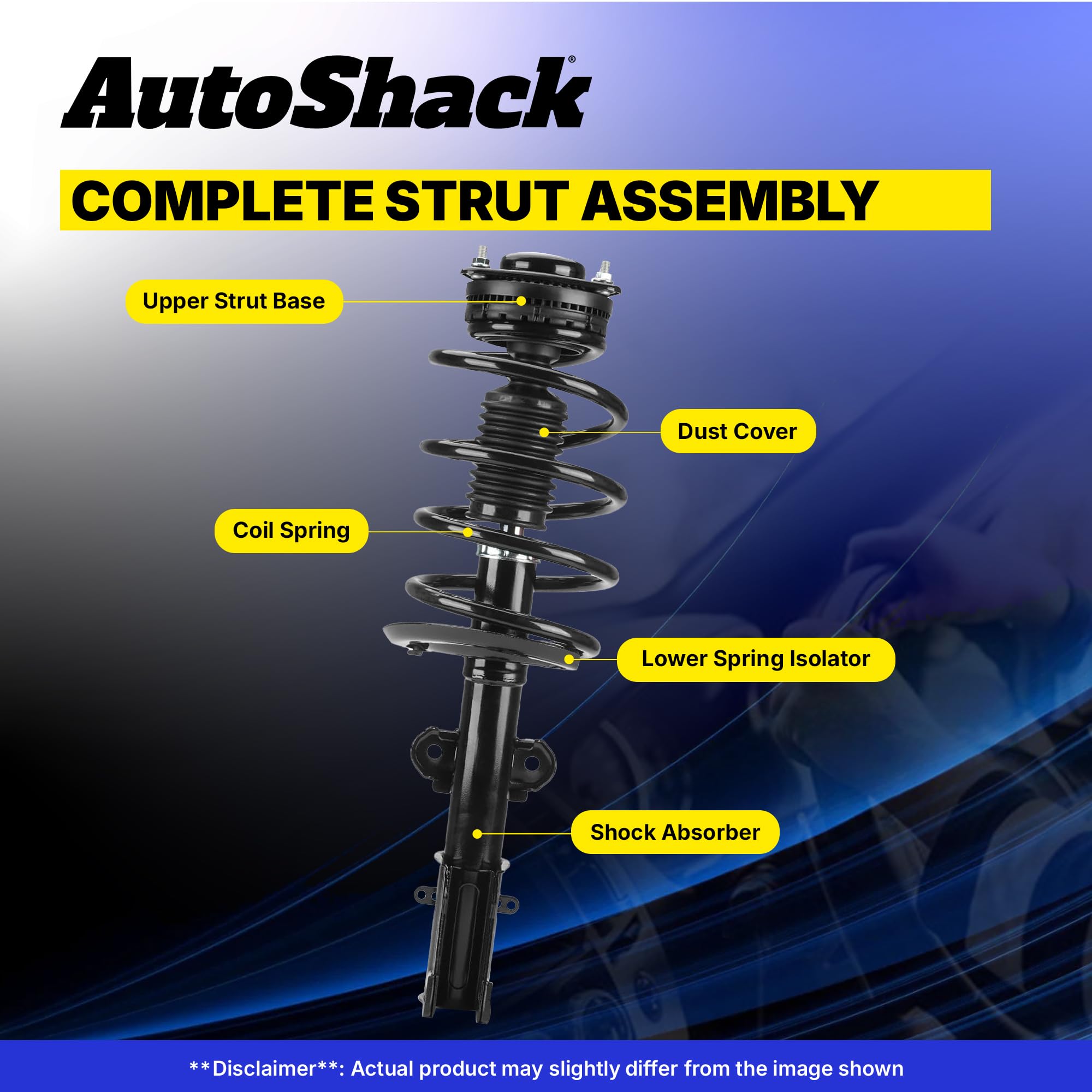 Autoshack Front Complete Strut Coil Springs Assy Pair Driver And Passenger Side Replacement For Audi A3 Quattro Vw Beetle Cc Golf Rabbit Eos Jetta Passat Fwd W/55 Mm Lower Strut Housing Cst100279Pr