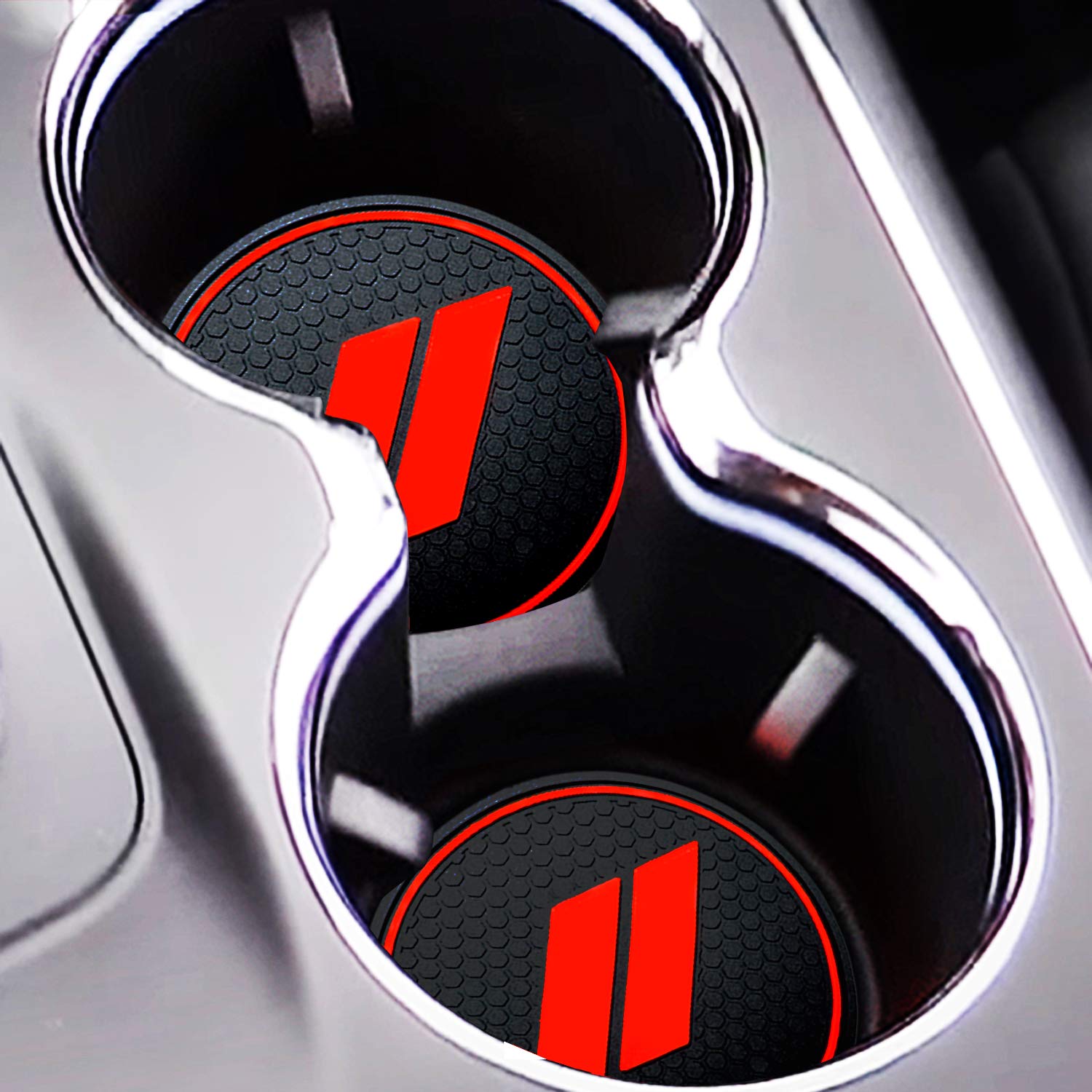 Hamsam For Dodge Durango Accessories 2014-2020 Anti Dust Cup Holder Inserts, Door Pocket Liners,Center Console Liner Mats Premiu
