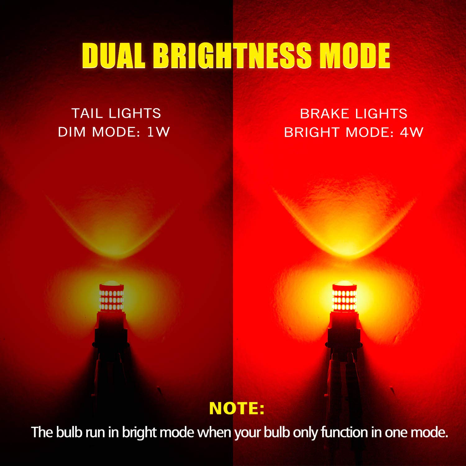 Auxlight 1156 Ba15S 1003 1141 7506 1156 Led Bulbs Brilliant Red, Ultra Bright 57-Smd Led Replacement For Brake/Tail Lights, Blinker Lights, Turn Signal/Parking Or Running Lights (Pack Of 2)