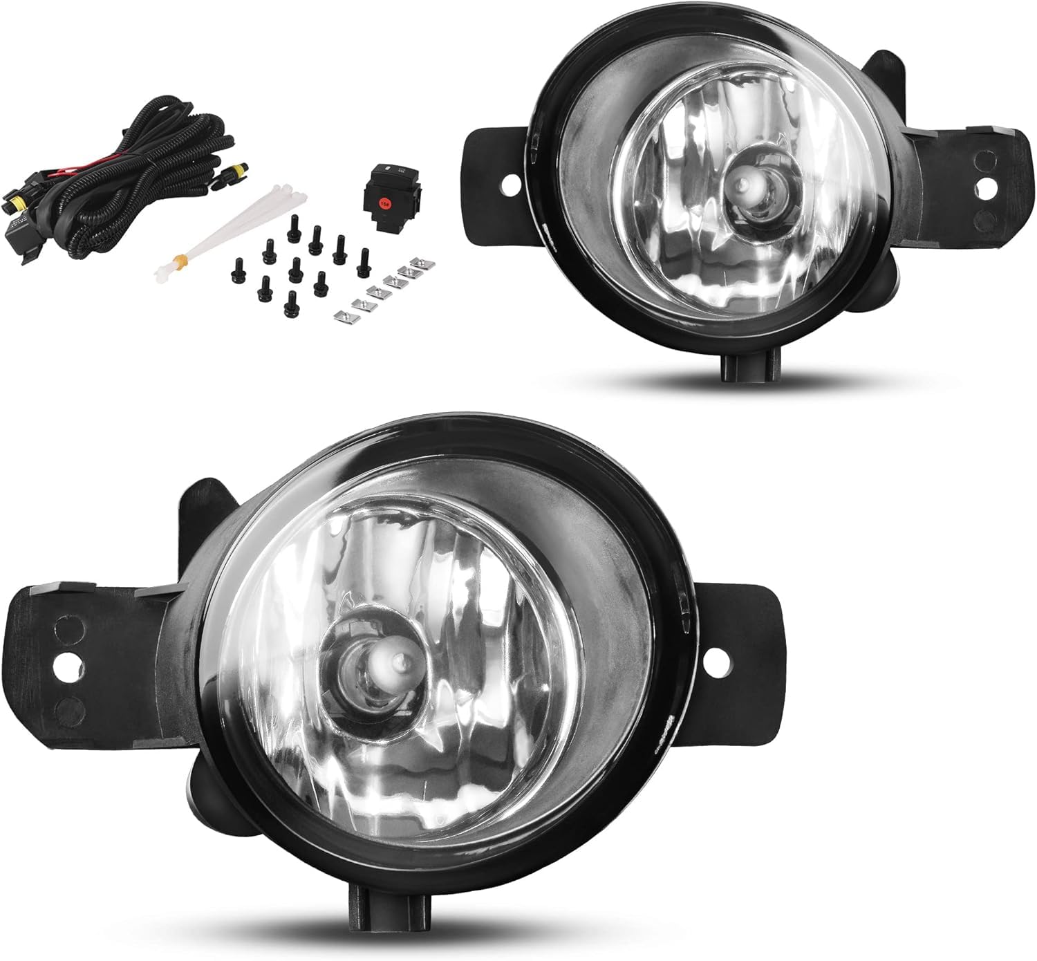 AUTOSAVER88 Fog Lights Compatible with Nissan 2014-2016 Rogue & Versa Note SV/SL, 2004-2015 Sentra (Excludes 2007-2012 Models), 
