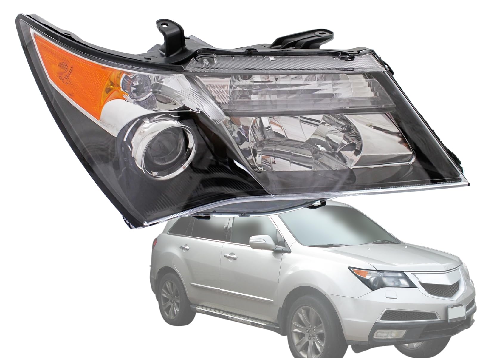 KAP Replacement for Head Light 2010 2011 2012 2013 MDX Base with Advance Pkg Passenger Right Side 33101STXA31 AC2519117