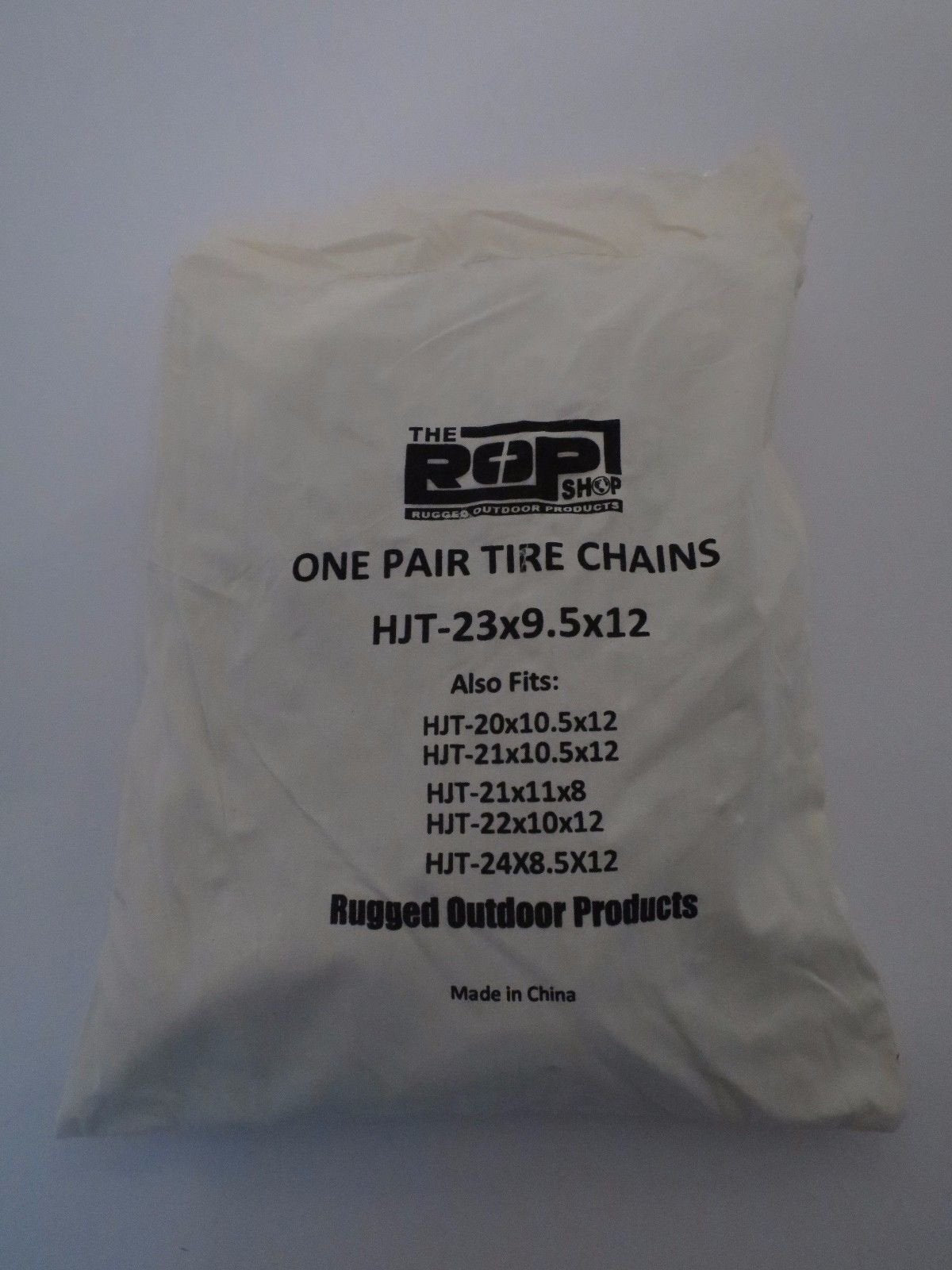 The Rop Shop Pair 2 Link Tire Chains 23X9.50X12 For Mtd/Cub Cadet Lawn Mower Tractor Rider