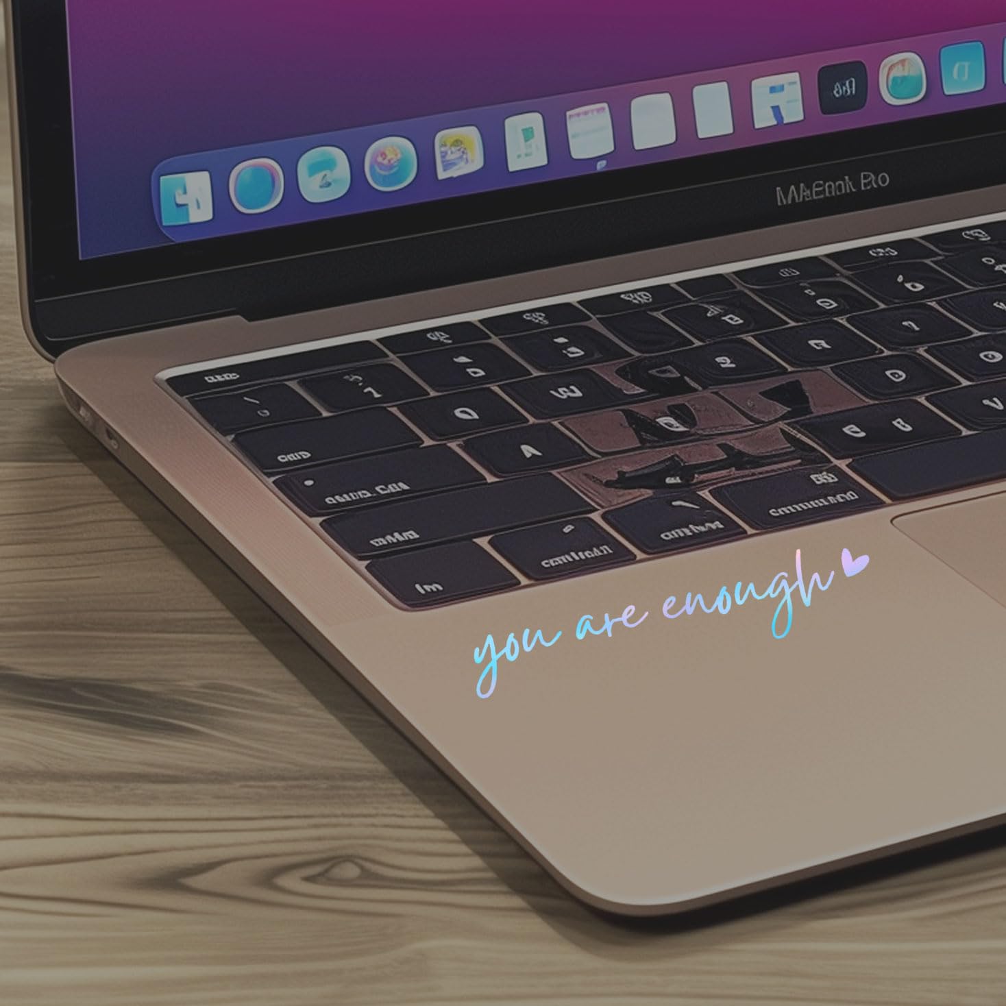 2 X You Are Enough Rearview Mirror Decal Water Bottle Stickers Affirmation Reminder Sticker Laptop Bumper Sticker Tumbler Vinyl