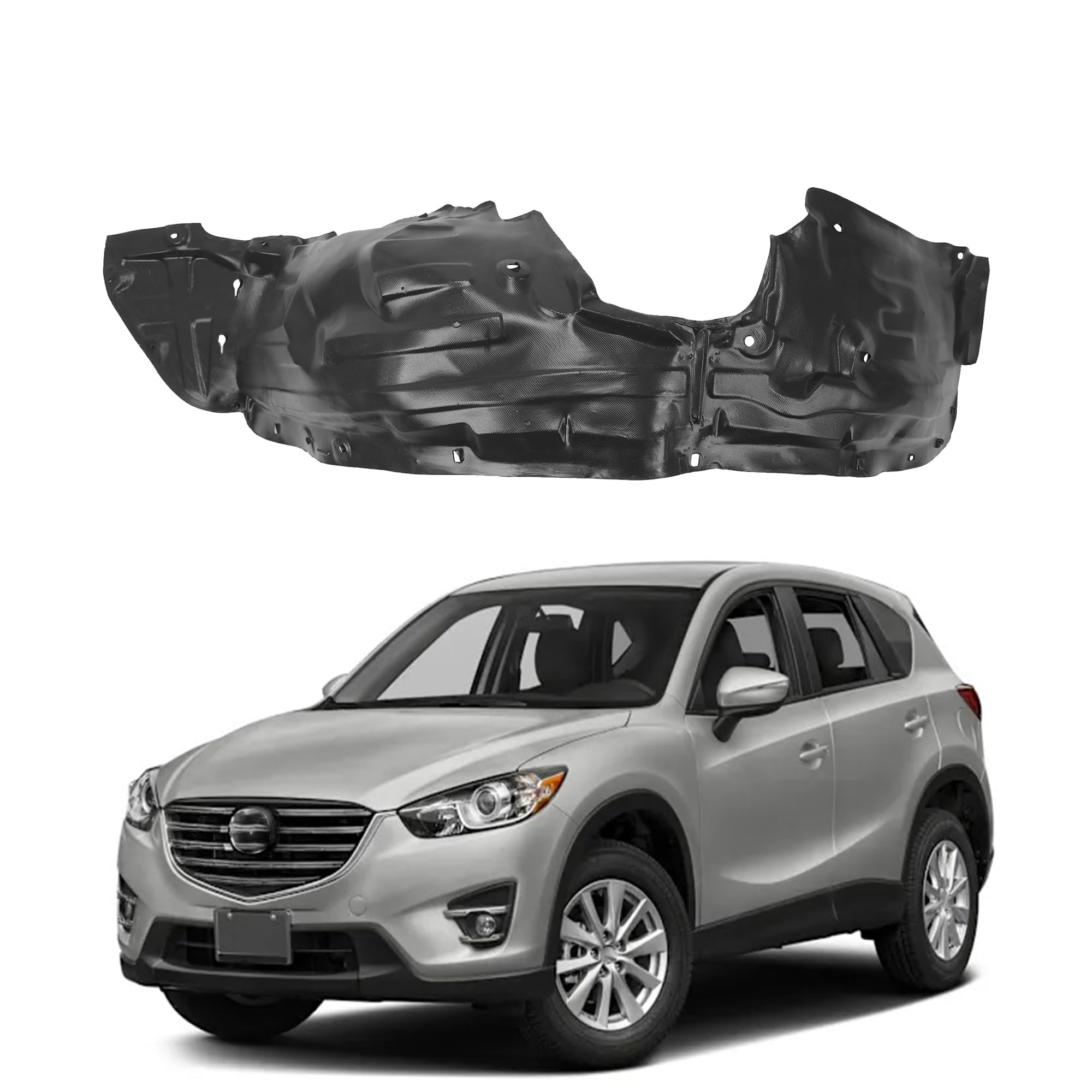 ALING Fender Liner Left Inner Front Wheel Liner Splash Shields Guard Fits for 2013-2016 Mazda CX-5 Driver Side New Liner Replace