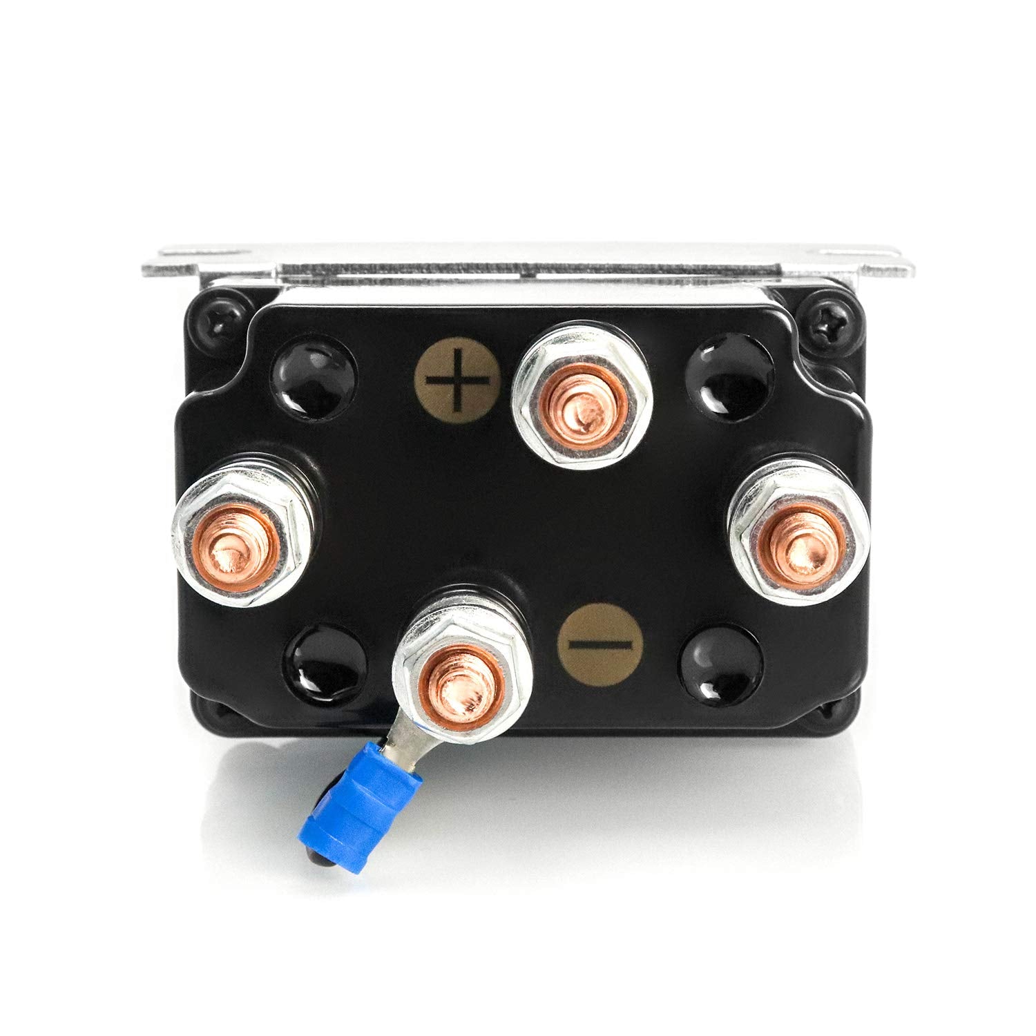 QWORK 12V 250A Winch Solenoid Relay Contactor for 3000-5000lbs UTV/AUT Winches