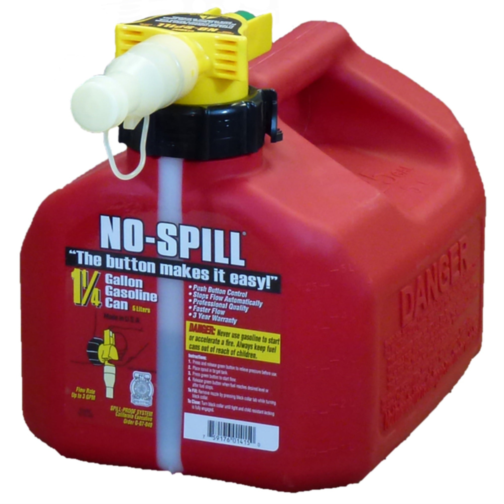 GAS CAN NOSPILL 1.25 GAL (Pack of 1)