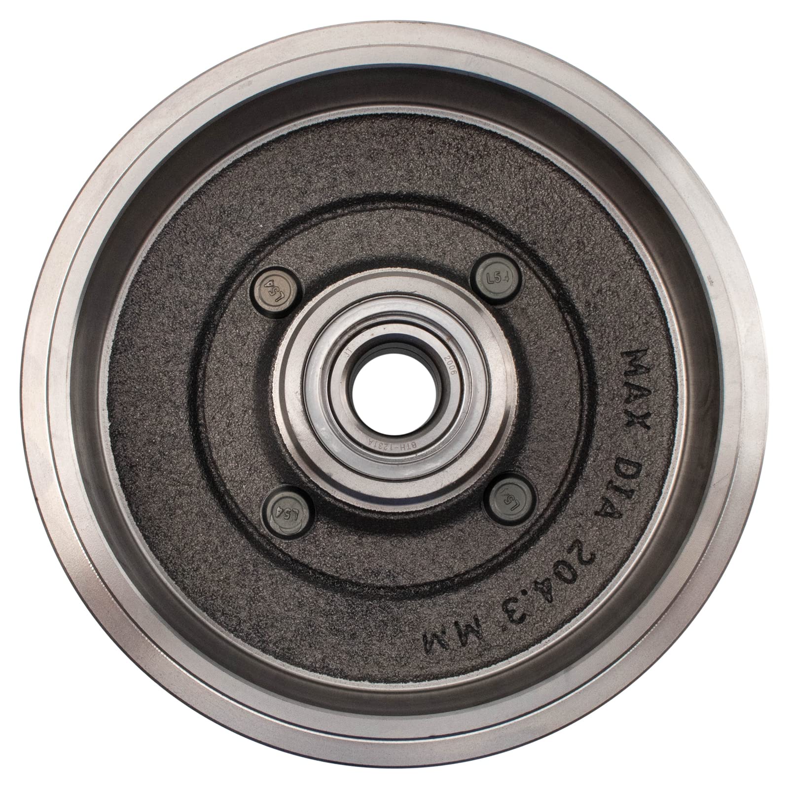 Trq Rear Brake Drum Pair Set Compatible With 2009-2011 Ford Focus