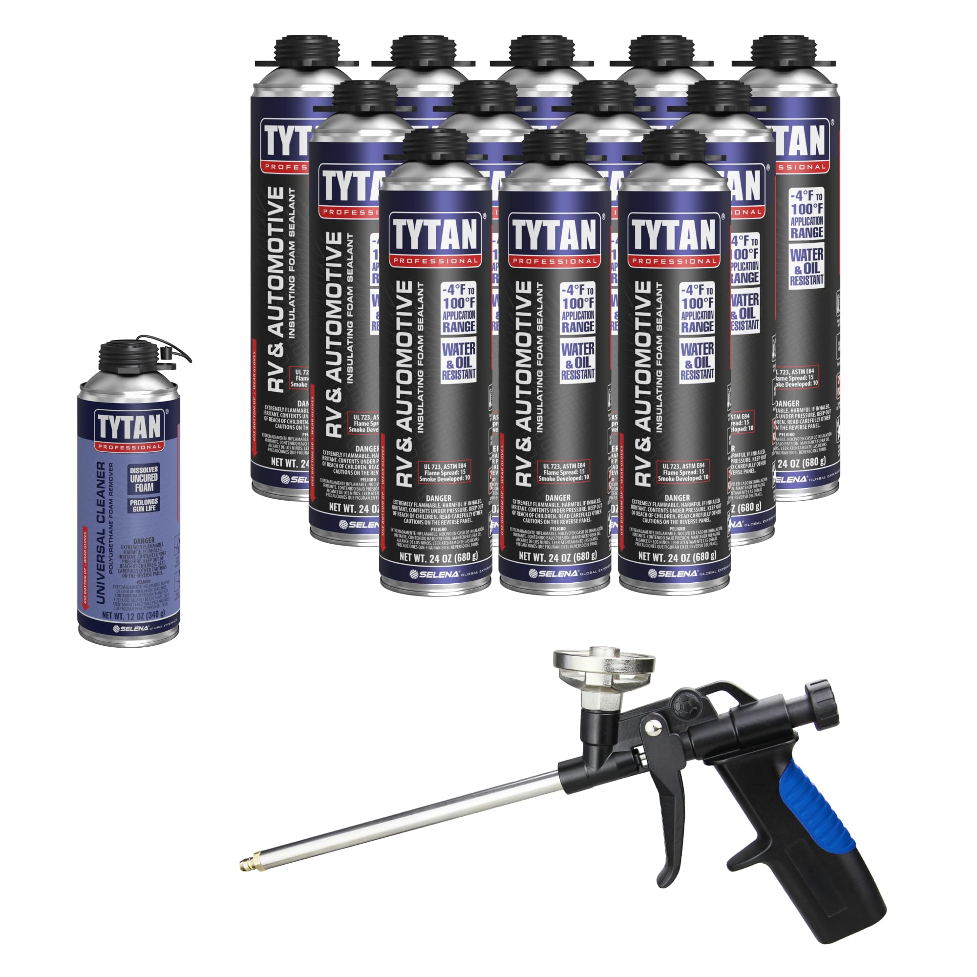 RV & Automotive Foam 24 oz. Black Spray Sealant, UV Resistant Spray Insulation, Waterproof, Polyurethane Expanding Foam, Ideal f