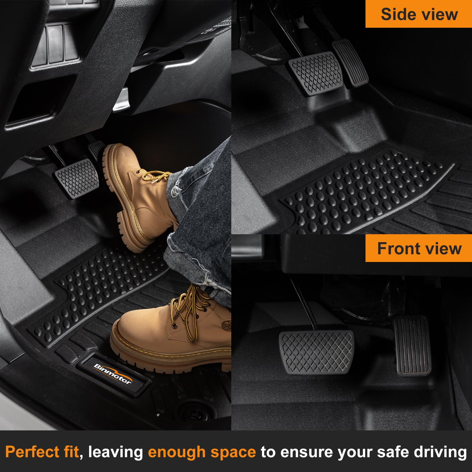 Binmotor-Floor Mats and Cargo Mat for Subaru Crosstrek 2018-2023 / for Subaru Impreza 2017-2023 (Not Hybrid Models), All Weather
