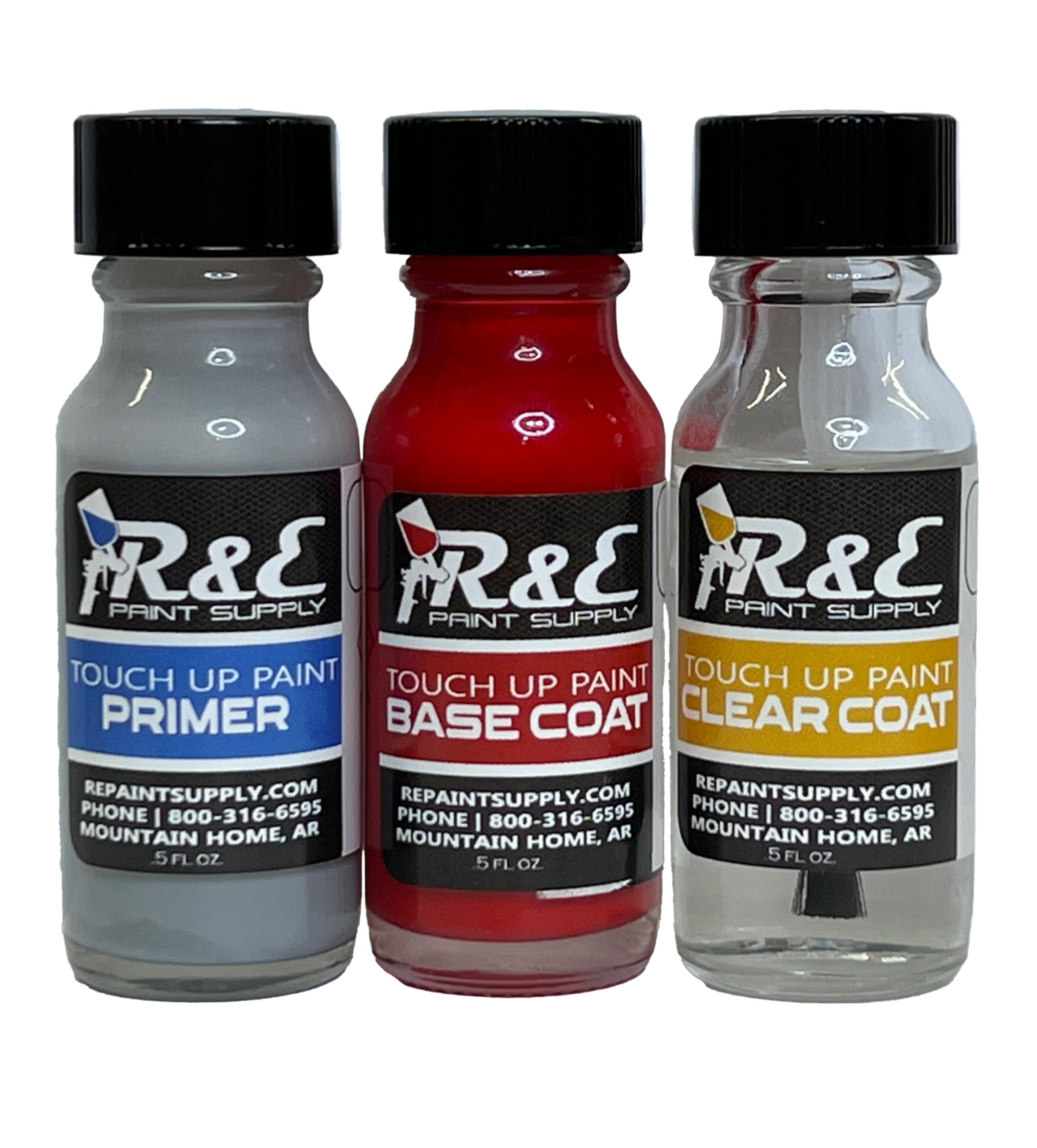 Automotive Paint for Toyota C7P, Firestorm Red, Touch Up Kit (Pack of 3)