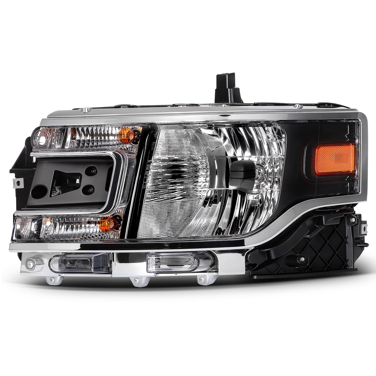 LBRST Headlight Assembly Fit 2013-2019 for Flex Driver Side Headlight Black Housing Clear Lens DA8Z13008C