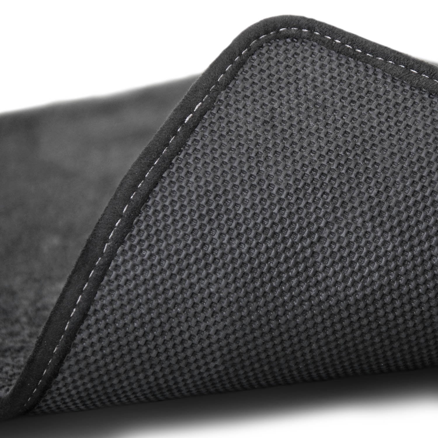 Lloyd Mats Velourtex Floor Mats For Camaro 2016-On 2Pc Mats Ebony Velourtex Camaro + Ss Red Double Logo