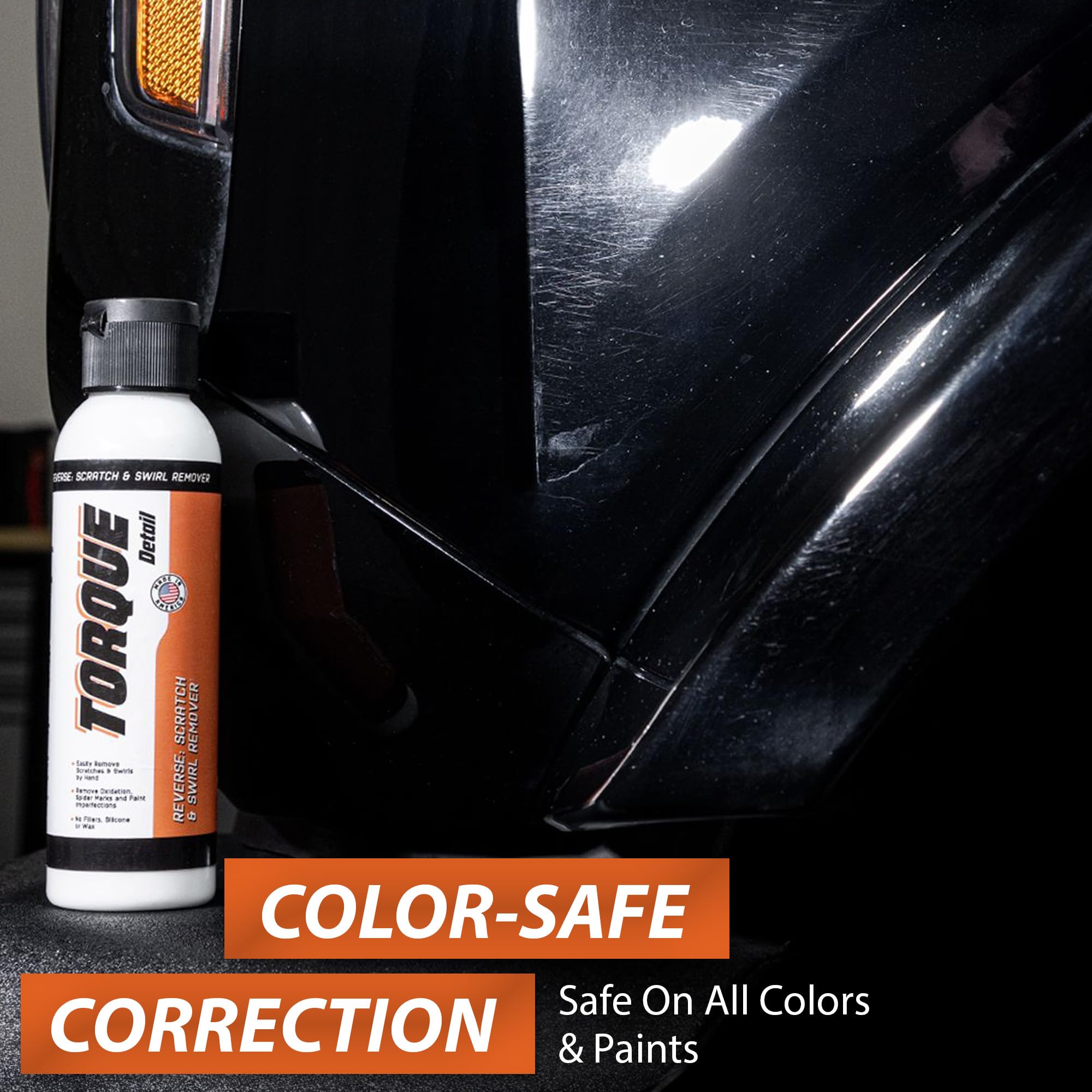 Torque Detail Reverse Car Scratch Remover & Paint Scratch Repair - Removes Water Spots & Paint Swirls - Fix Deep Scratches & Pol