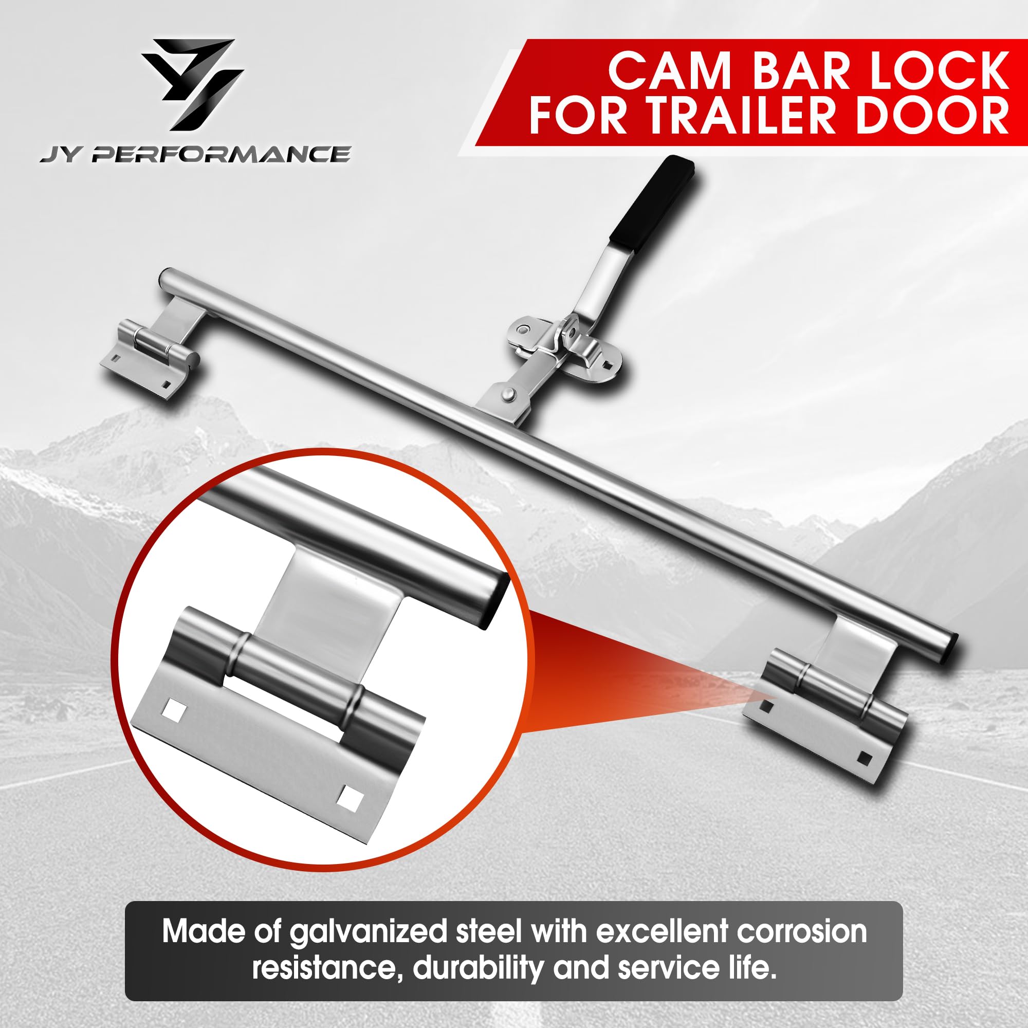 JY PERFORMANCE 45'' Cam Bar Lock Assembly Side Door Enclosed Trailer