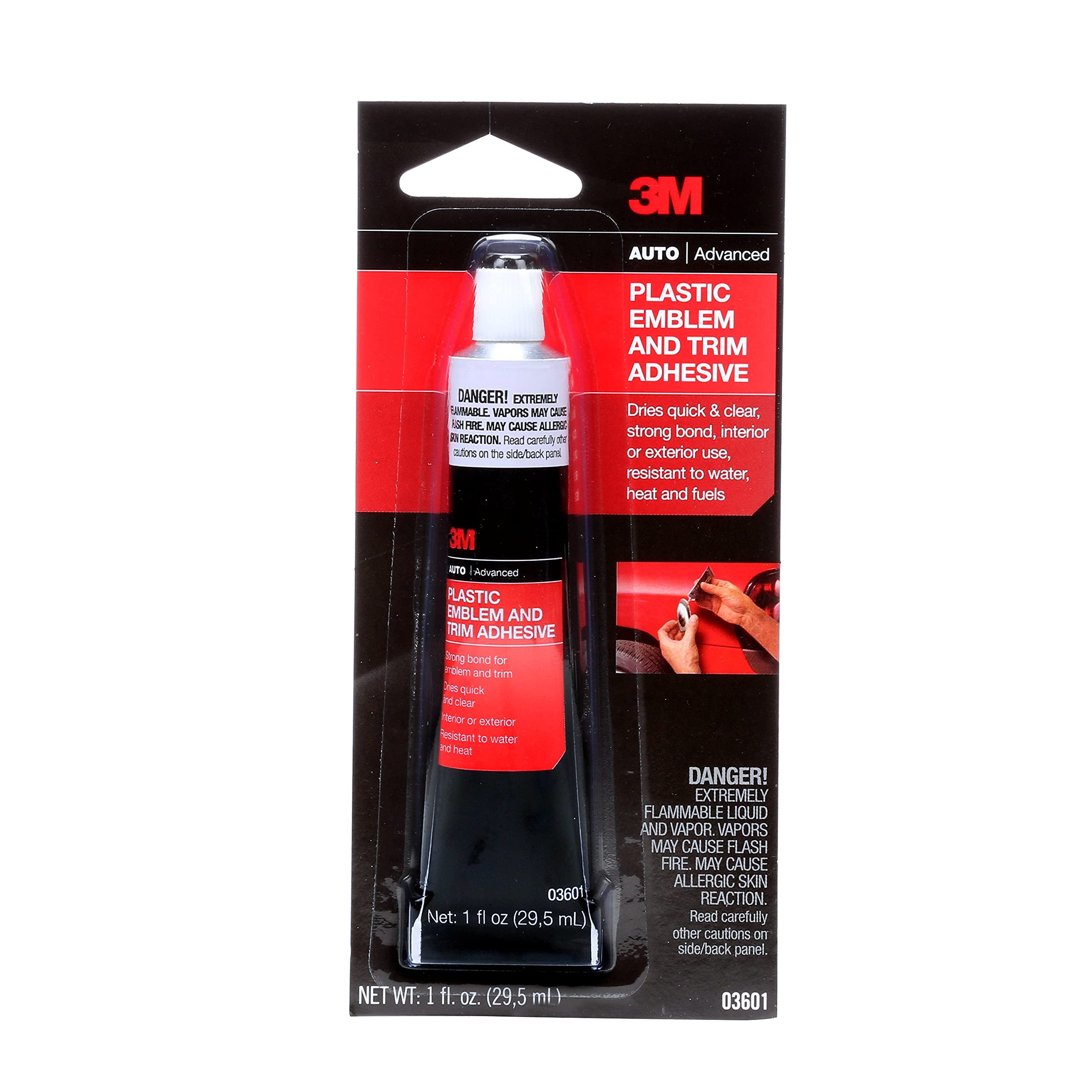 3M Plastic Emblem and Trim Adhesive  03601  1 fl oz-New
