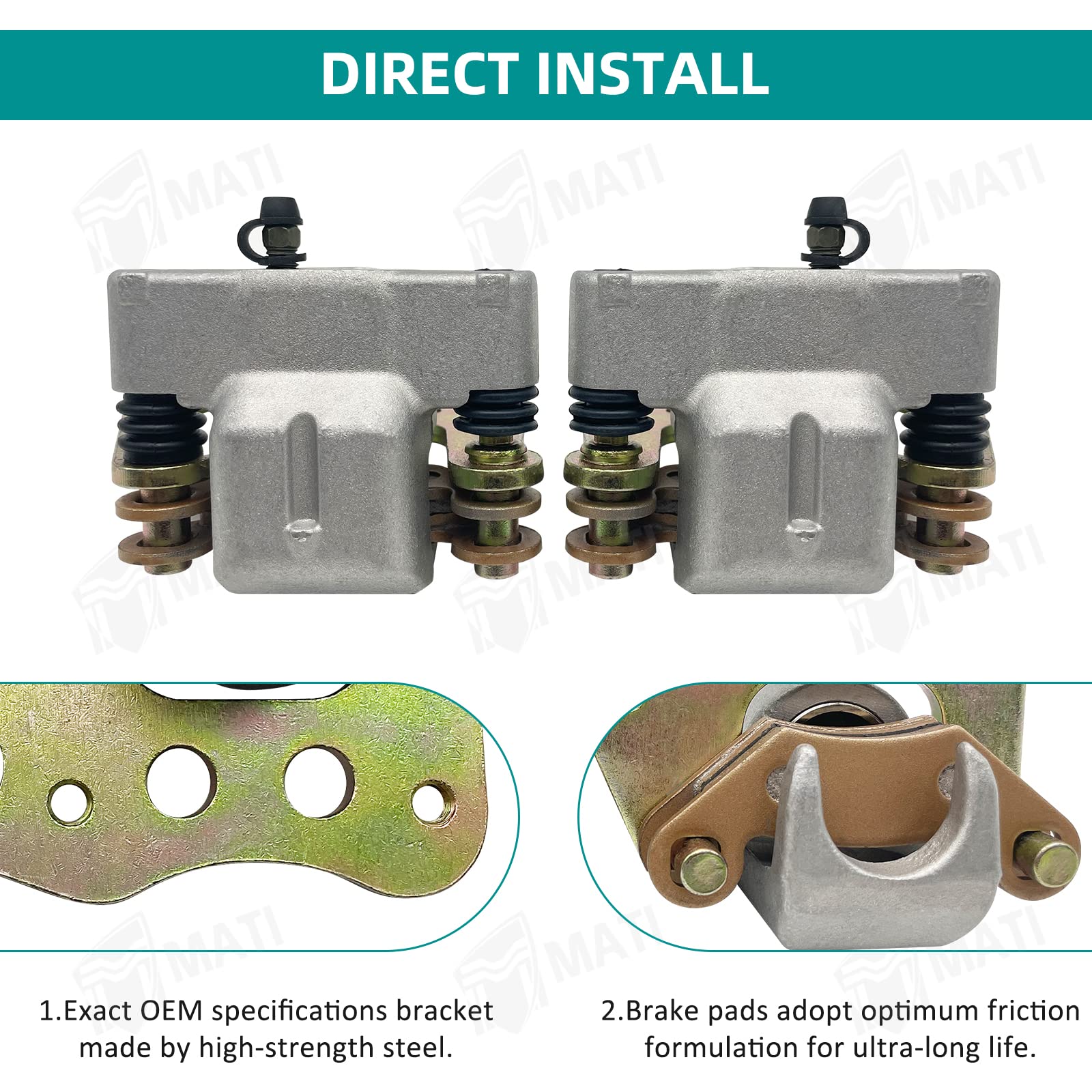 Front Left&Right Brake Caliper Assembly For Polaris Atv Sportsman 335 400 500 600 700 Sportsman 500 6X6 Magnum 330 500 Magnum 32