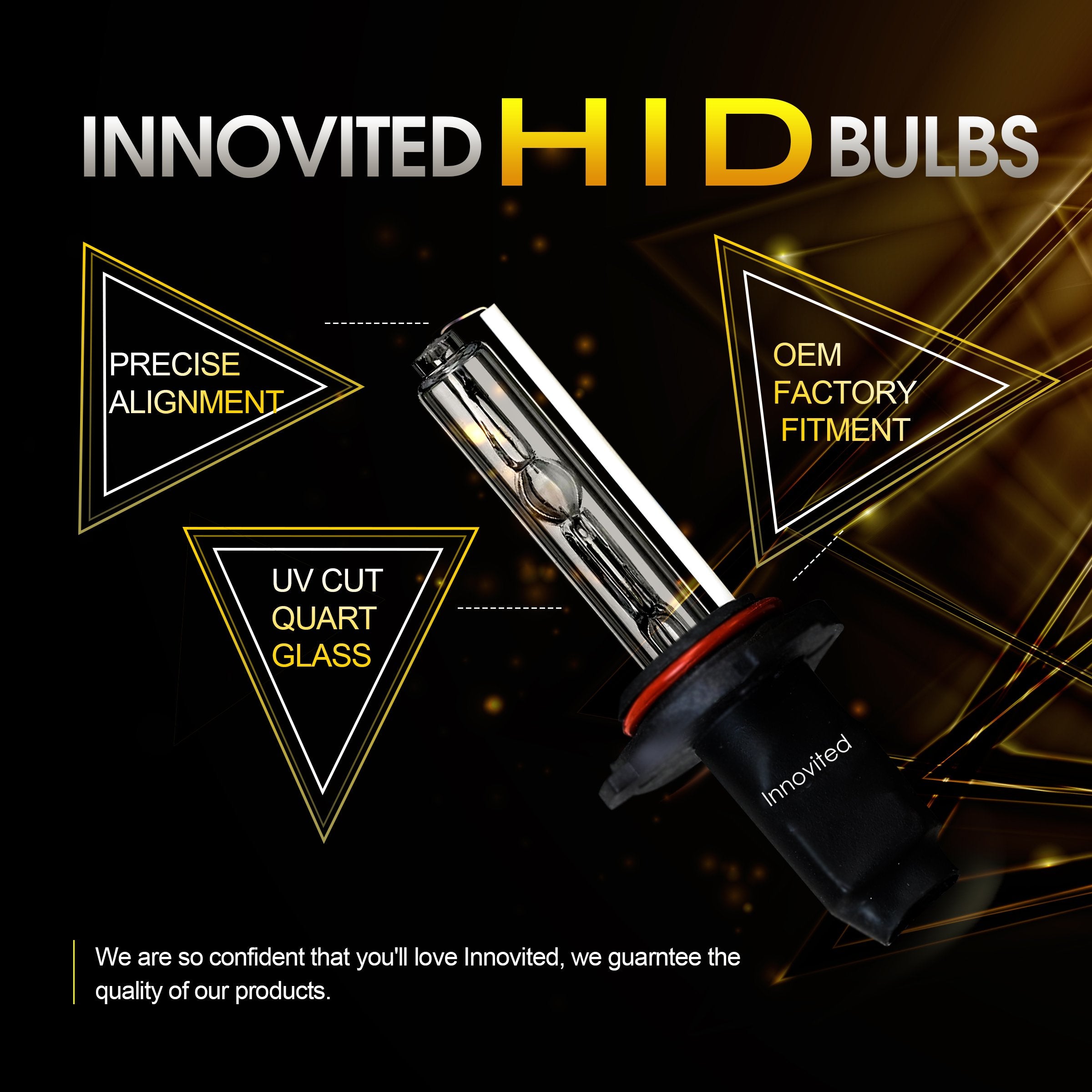 Innovited Hid Xenon H3 8000K Replacement Bulbs (1 Pair) Tint Blue