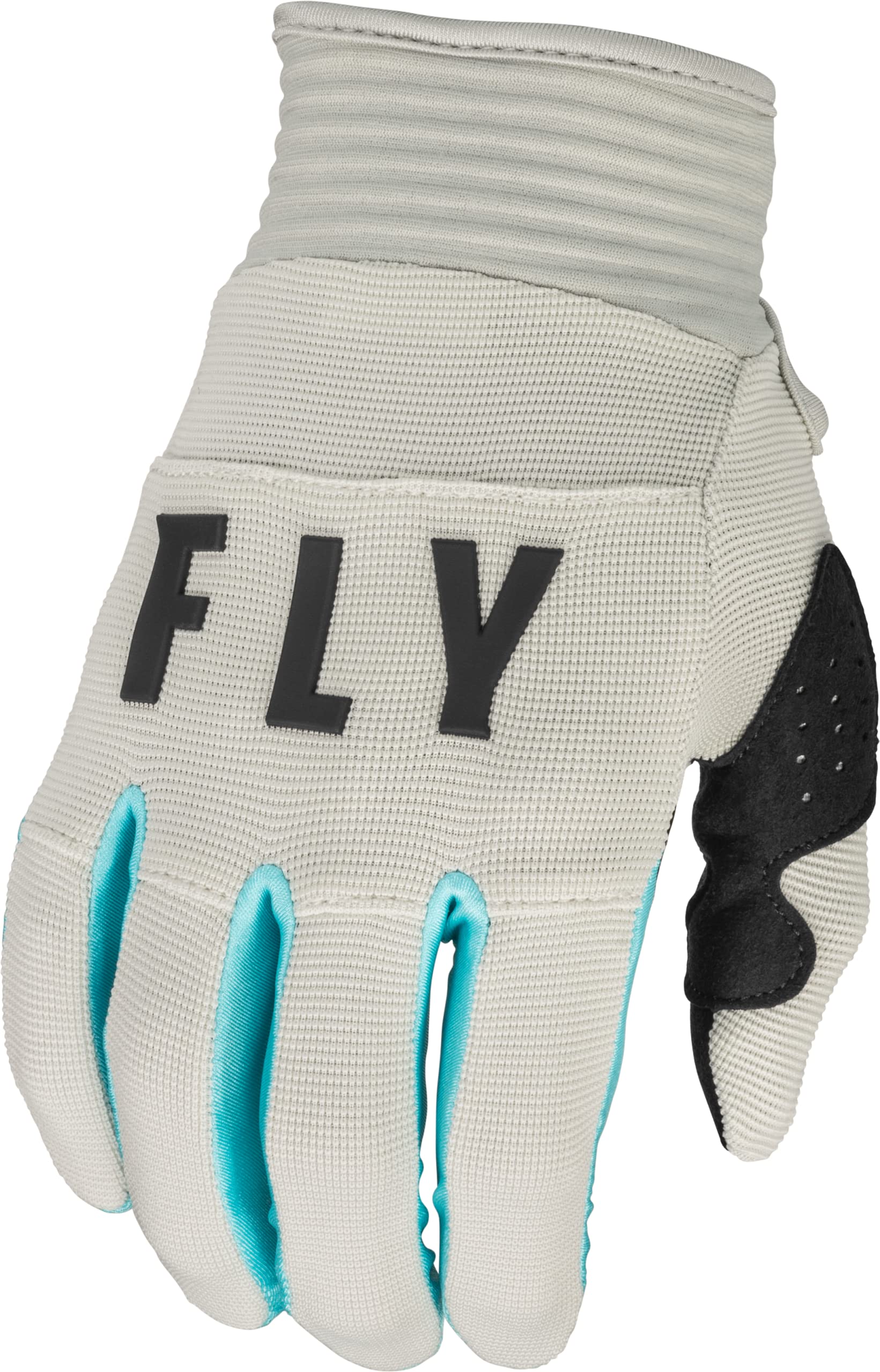 Fly Racing 2023 Adult F-16 Gloves (Light Grey/Sky Blue, Medium)