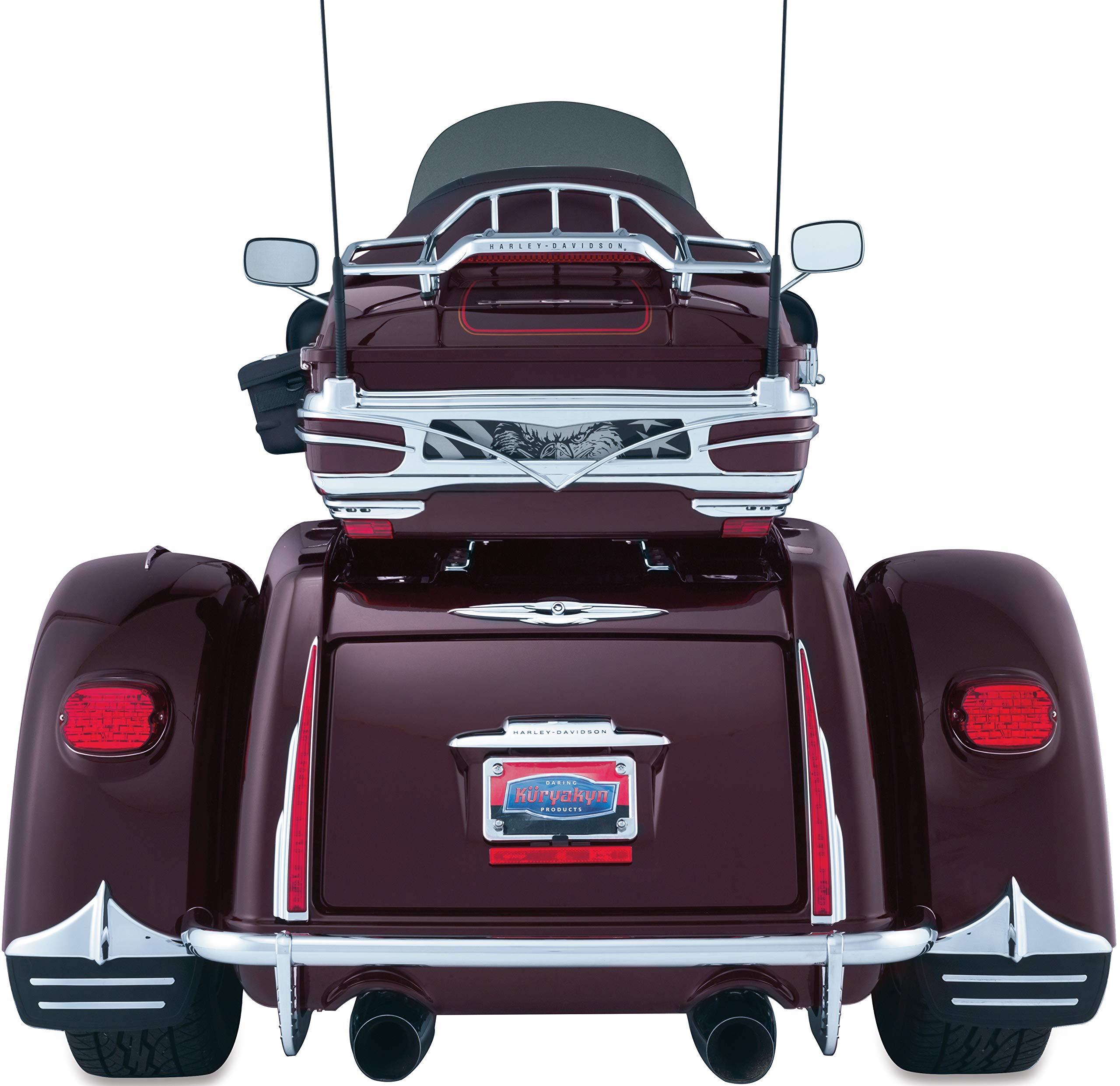 Kuryakyn 7215 Motorcycle Accessory: Rear Trunk Latch/Key Hole Lock Accent For 2009-19 Harley-Davidson Trike Motorcycles, Chrome