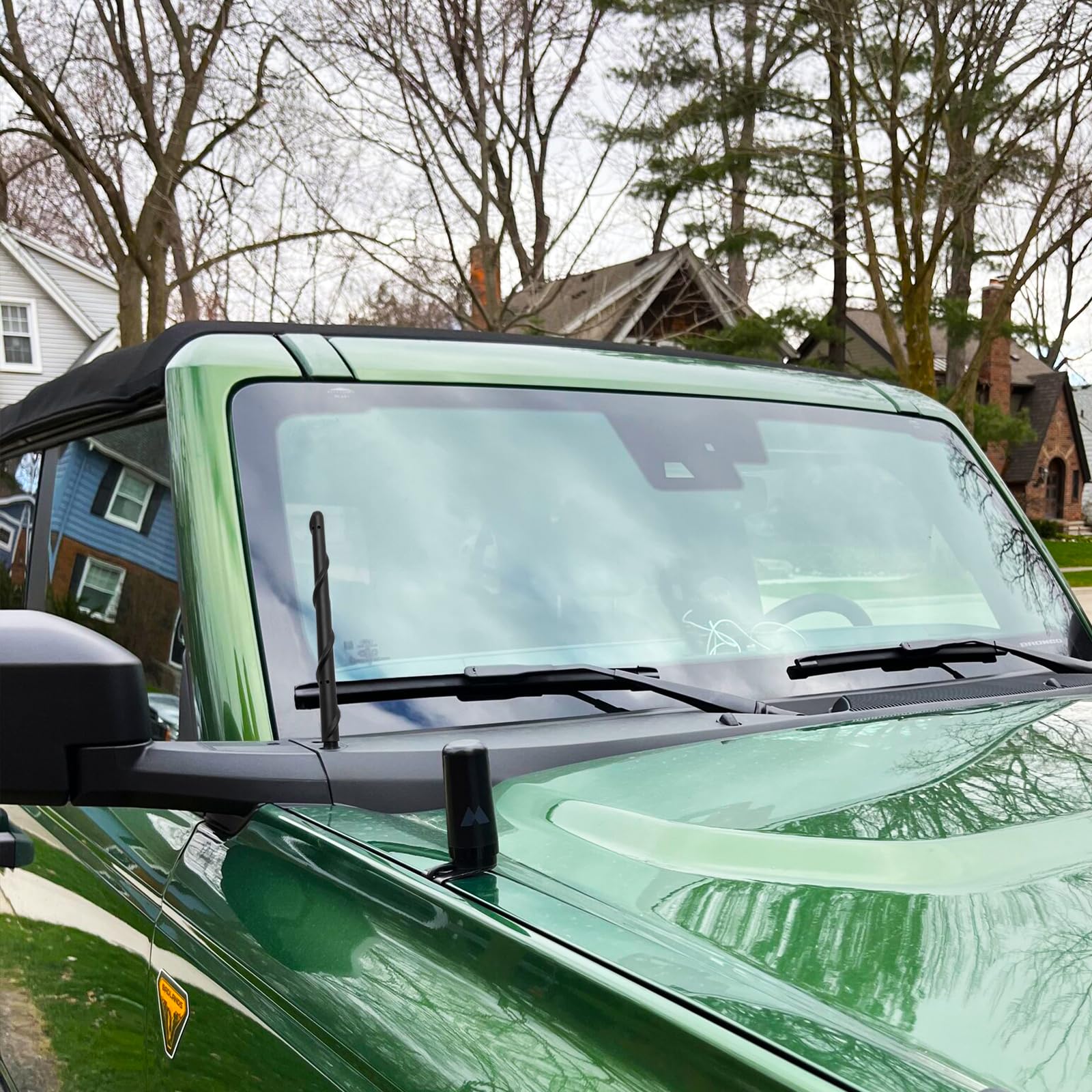 KSaAuto Short Stubby Antenna for Ford Bronco 2021-2025, 7 Inch, Black, Replacement Accessory