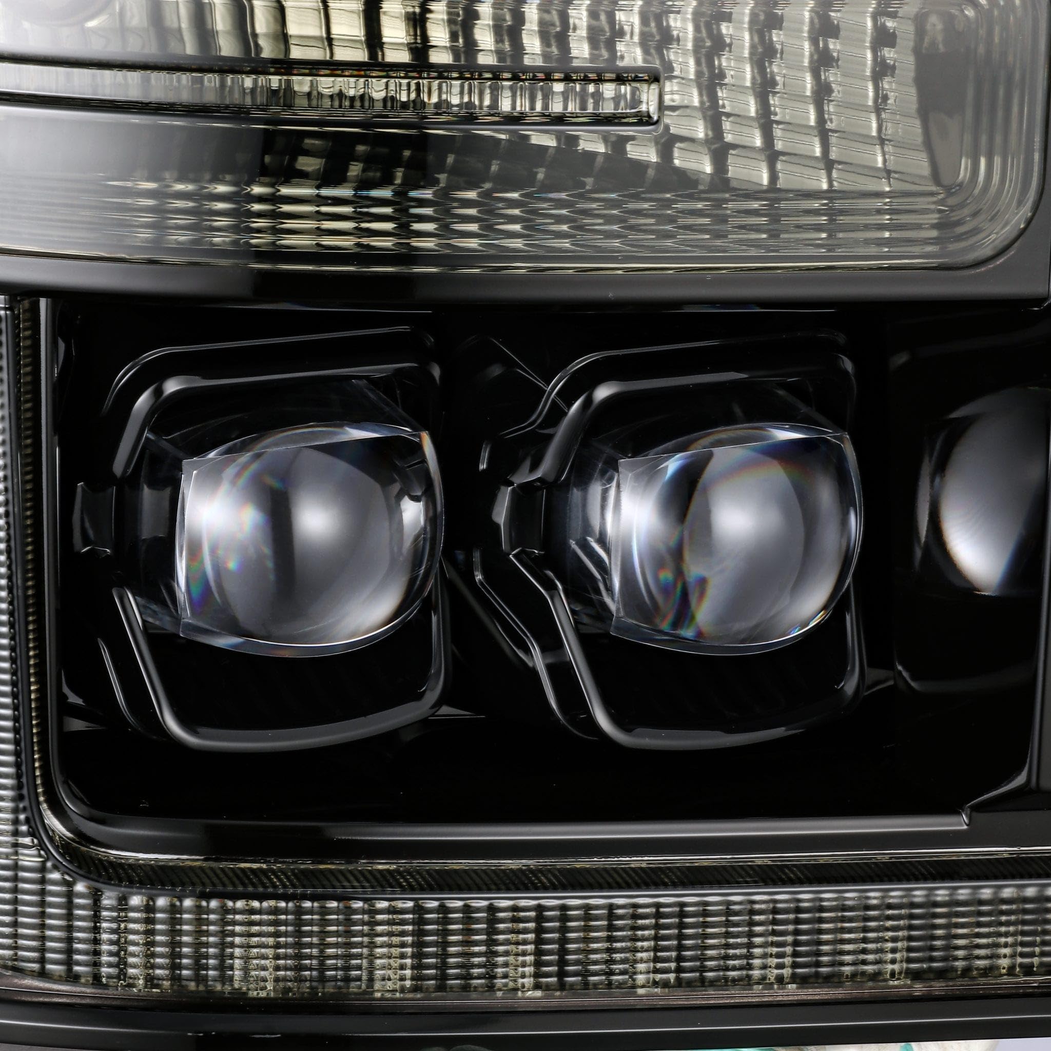 AlphaRex 11-16 Super Duty NOVA-Series LED Projector Headlights, Model 880147, Black Finish