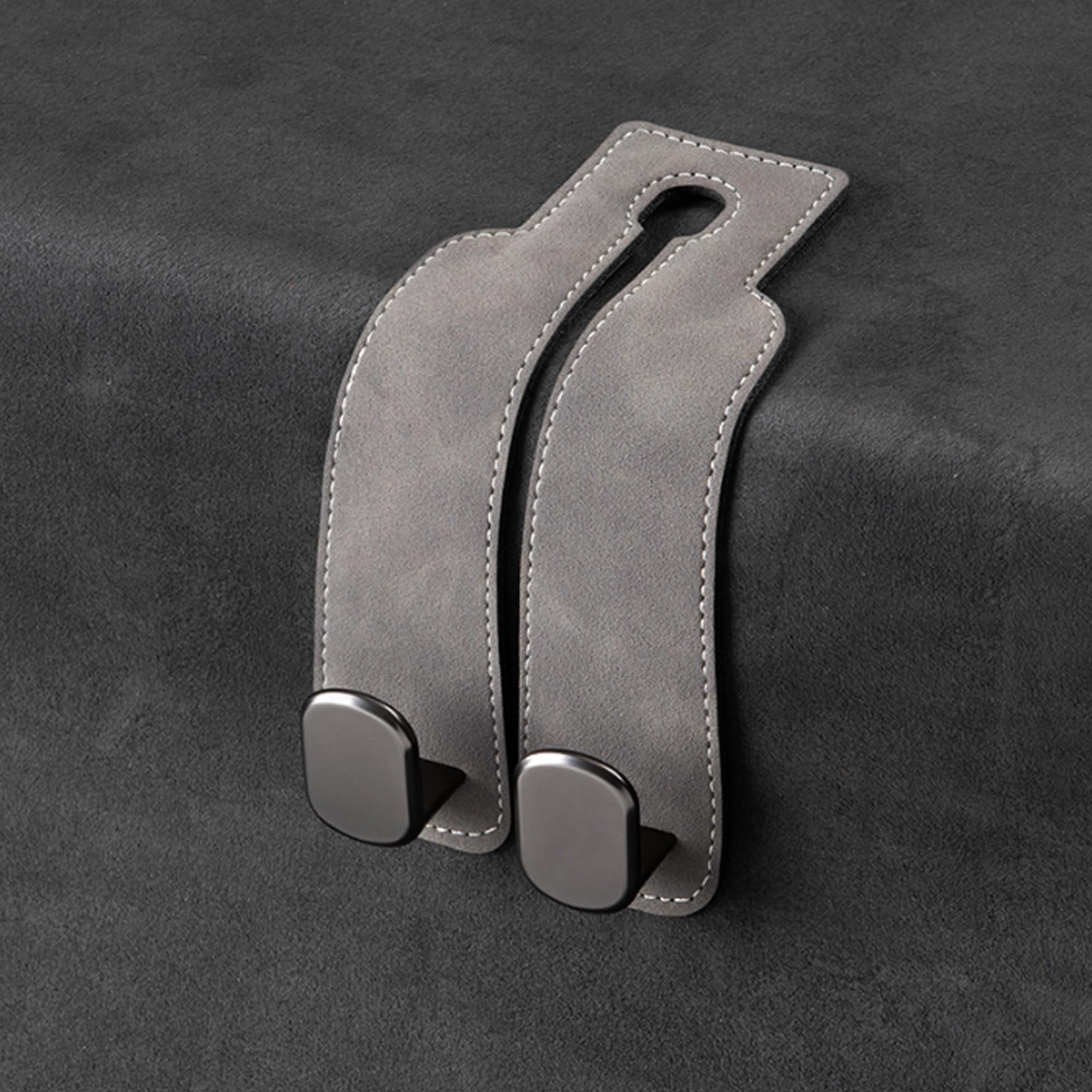 Amelity Car Purse Hook, Car Seat Hooks For Headrest, Car Hooks For Purses And Bags Cute, Car Bag Hook (Grey - 1 Pack)