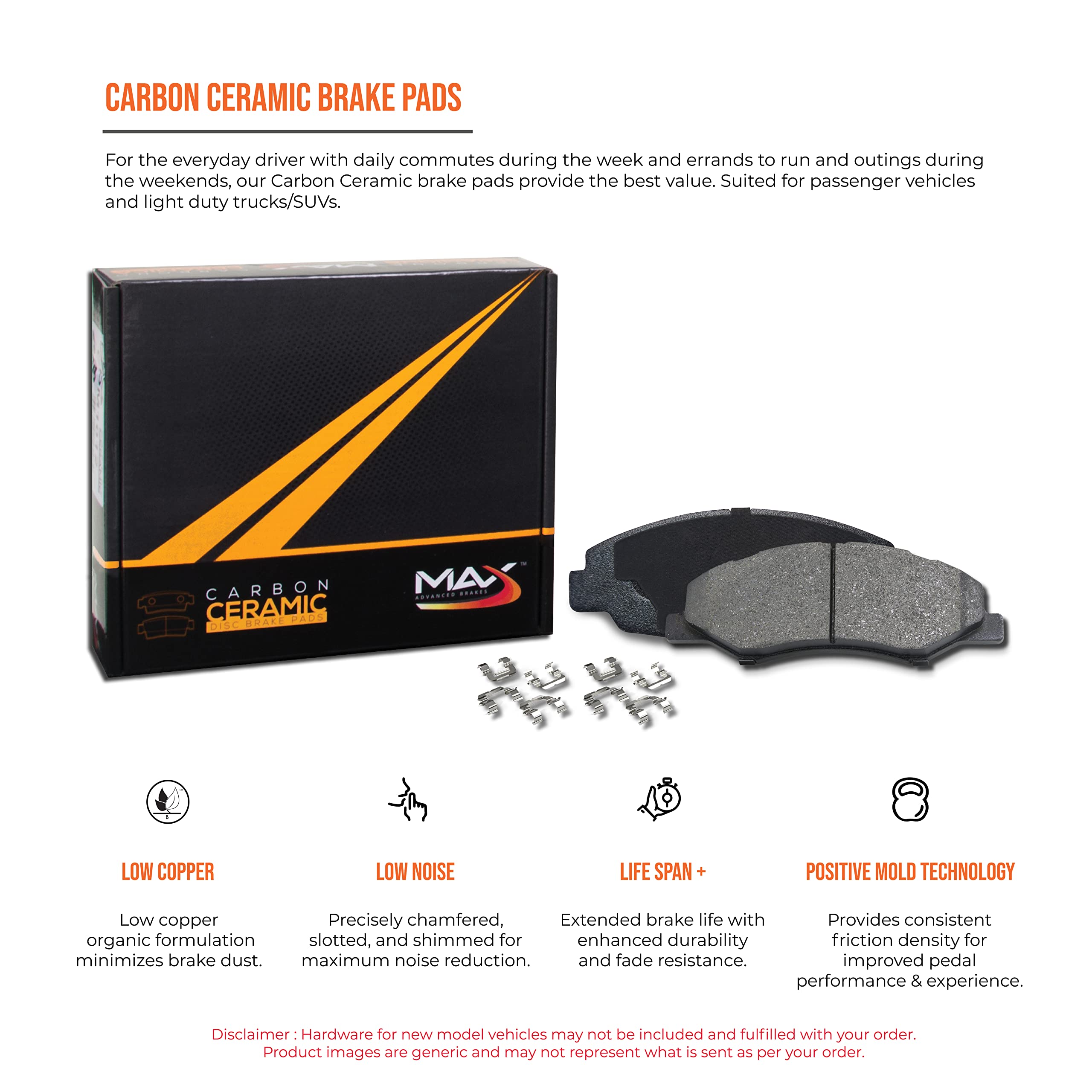 Max Advanced Brakes Front Brake Kit For 2013 2014 2015 Mazda Cx-5 Replacement Premium Oe Disc Brake Rotors And Ceramic Brake Pads