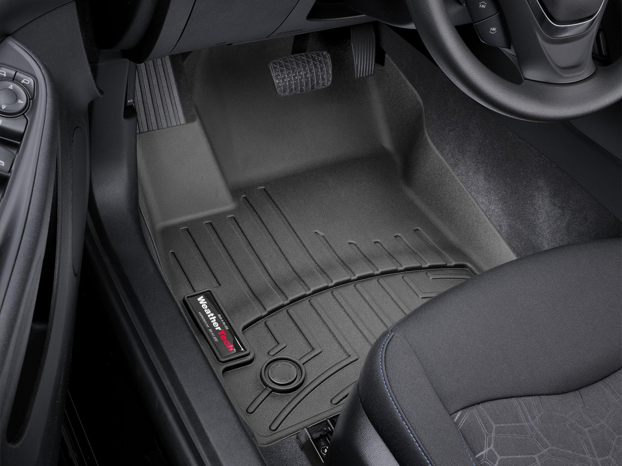 WeatherTech Custom Fit FloorLiners for Chevrolet Volt - 1st Row (449381), Black