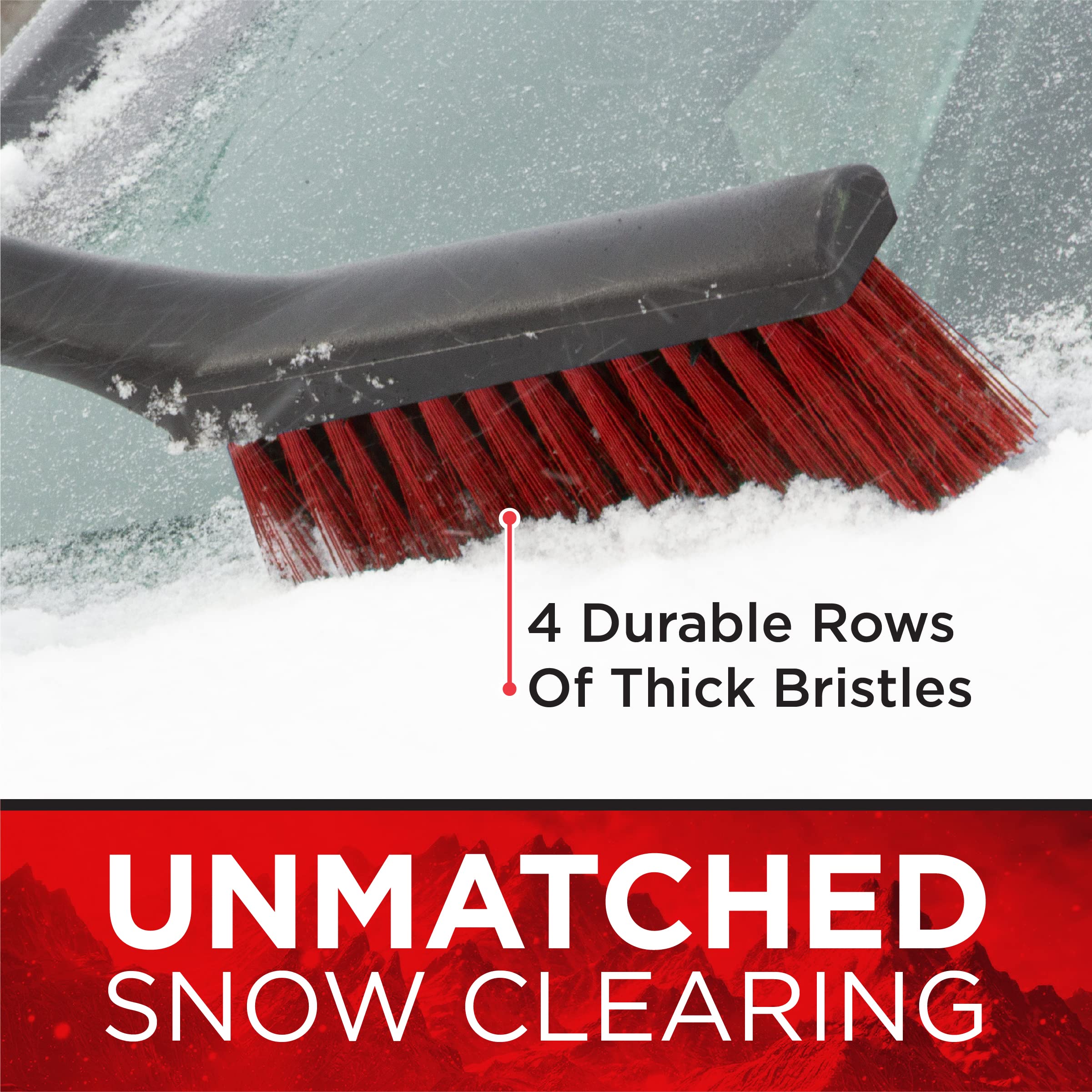 Mallory Force 17    2-518 Snowbrush With Ice Scraper For Cars, 2 Pack