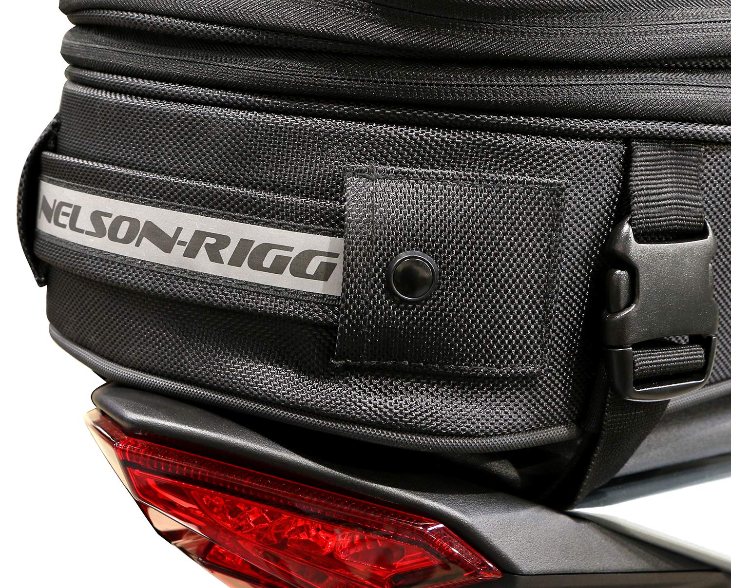 Nelson-Rigg CL-1060-S2 Black Commuter Sport Motorcycle Tail Bag - UltraMax Material, Durable Design