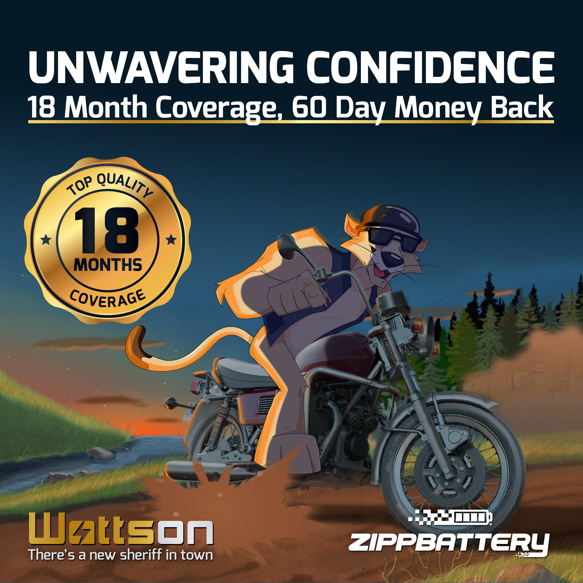 Zippbattery Yb16Cl-Bs Maintenance-Free 12V 19Ah Battery Replacement For Atv, Motorcycle, Jet Skis, Scooter, Utv, And More - Nut