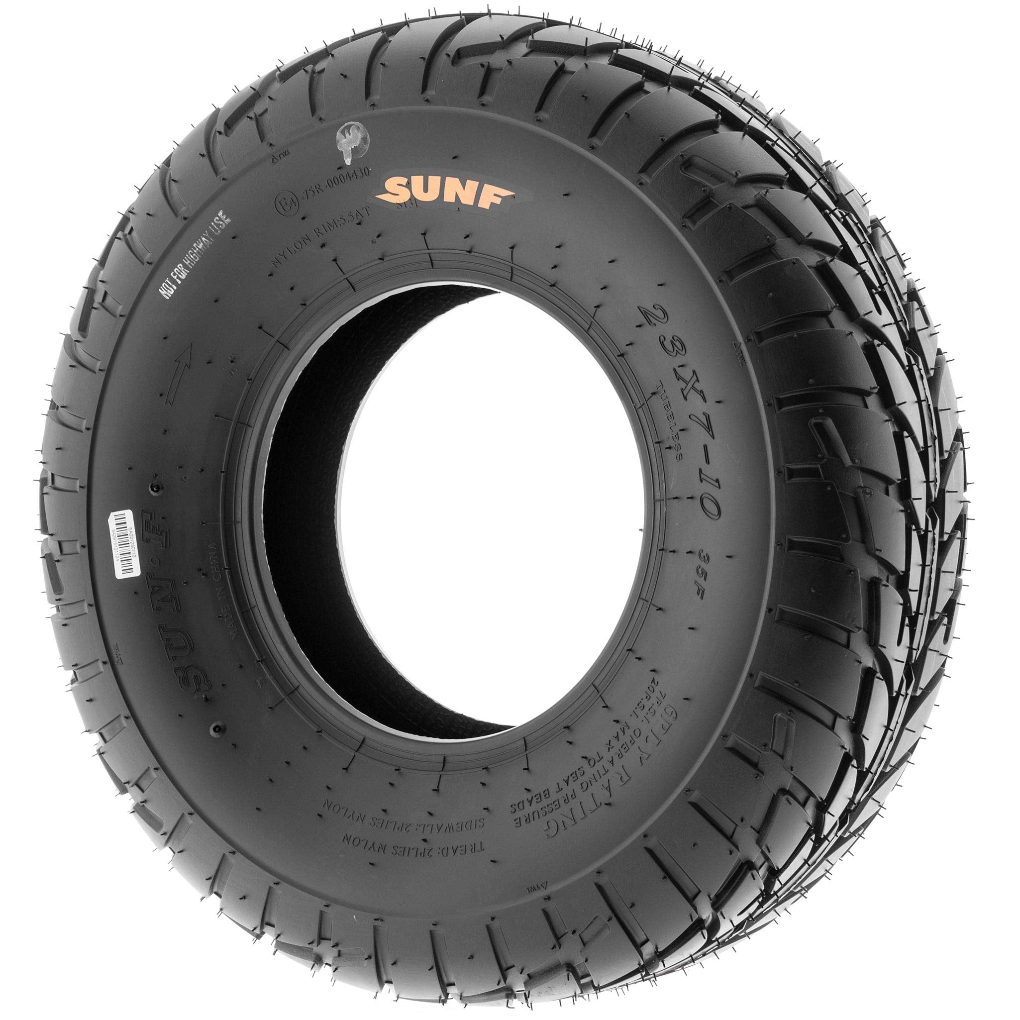 SunF A021 TT Sport ATV UTV Dirt Track & Flat Track Tire 19x7-8, 6 PR, Tubeless