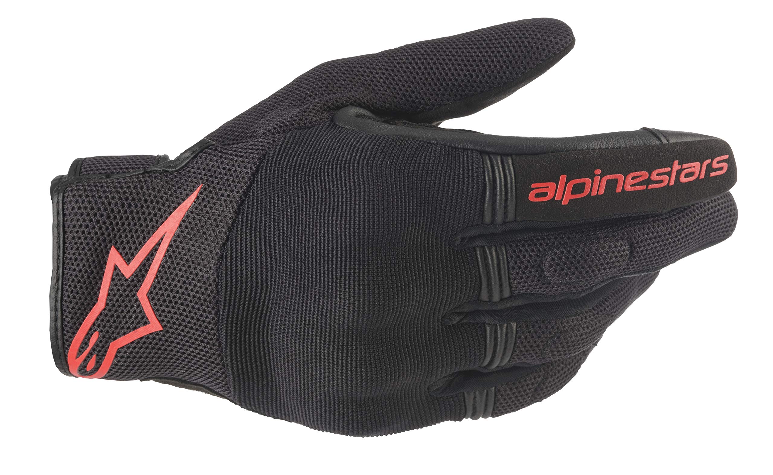 Alpinestars Mens Copper Motorcyle Riding Glove, Black/Red, L