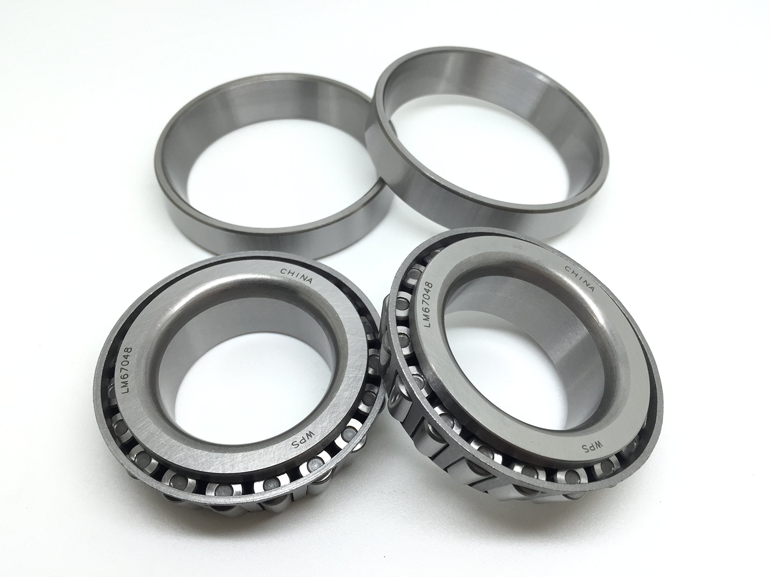(Set of 2) WESTERNPRIME Trailer Hub Wheel Bearing Set A6 LM67048 LM67010 1-1/4 for 5000-6000# Axles