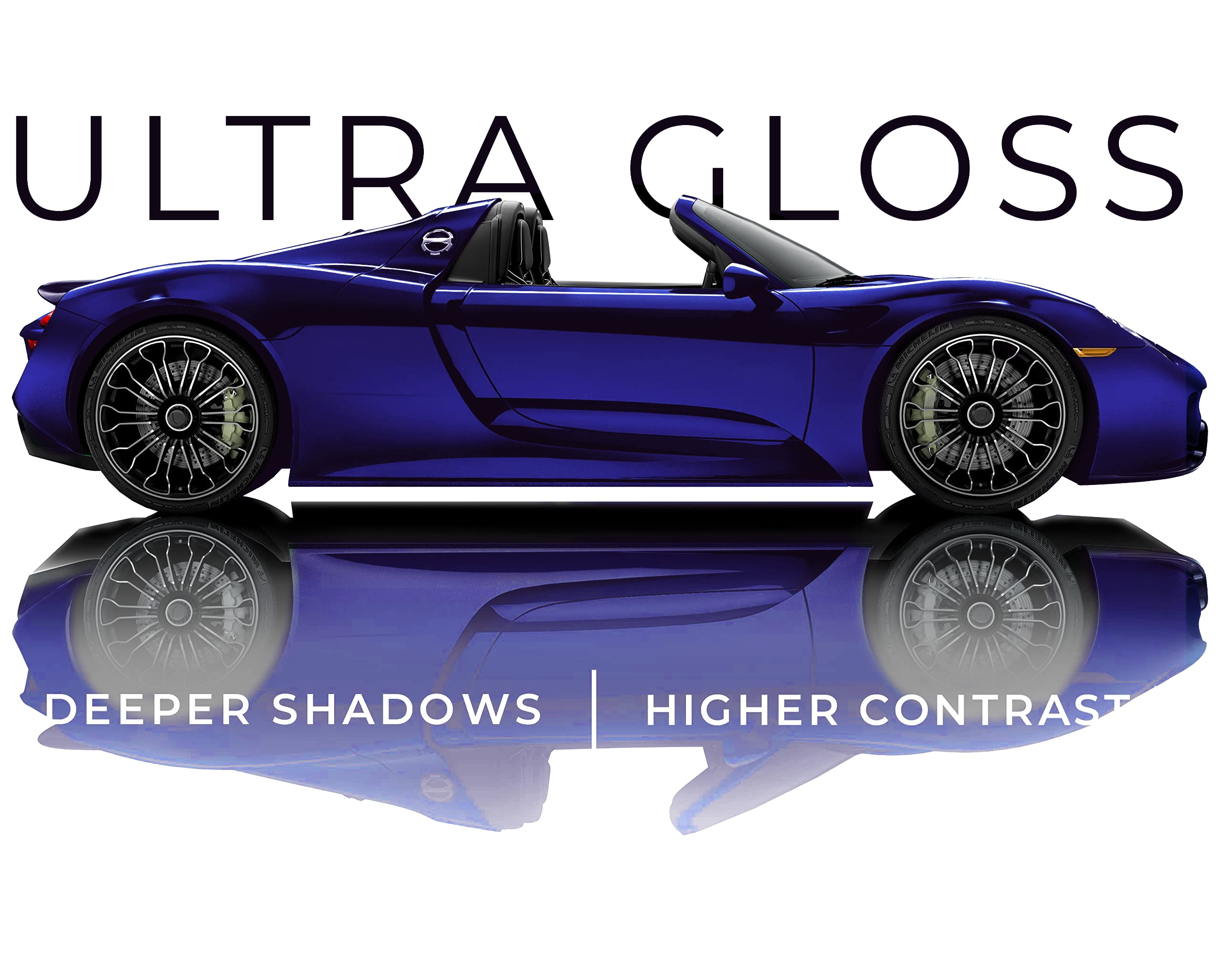 Vvivid+ Ultra Gloss Neptune Pearl Blue 25Ft X 5Ft Vinyl Car Wrap Premium Paint Replacement Film Roll With Nano Air Release, Stre