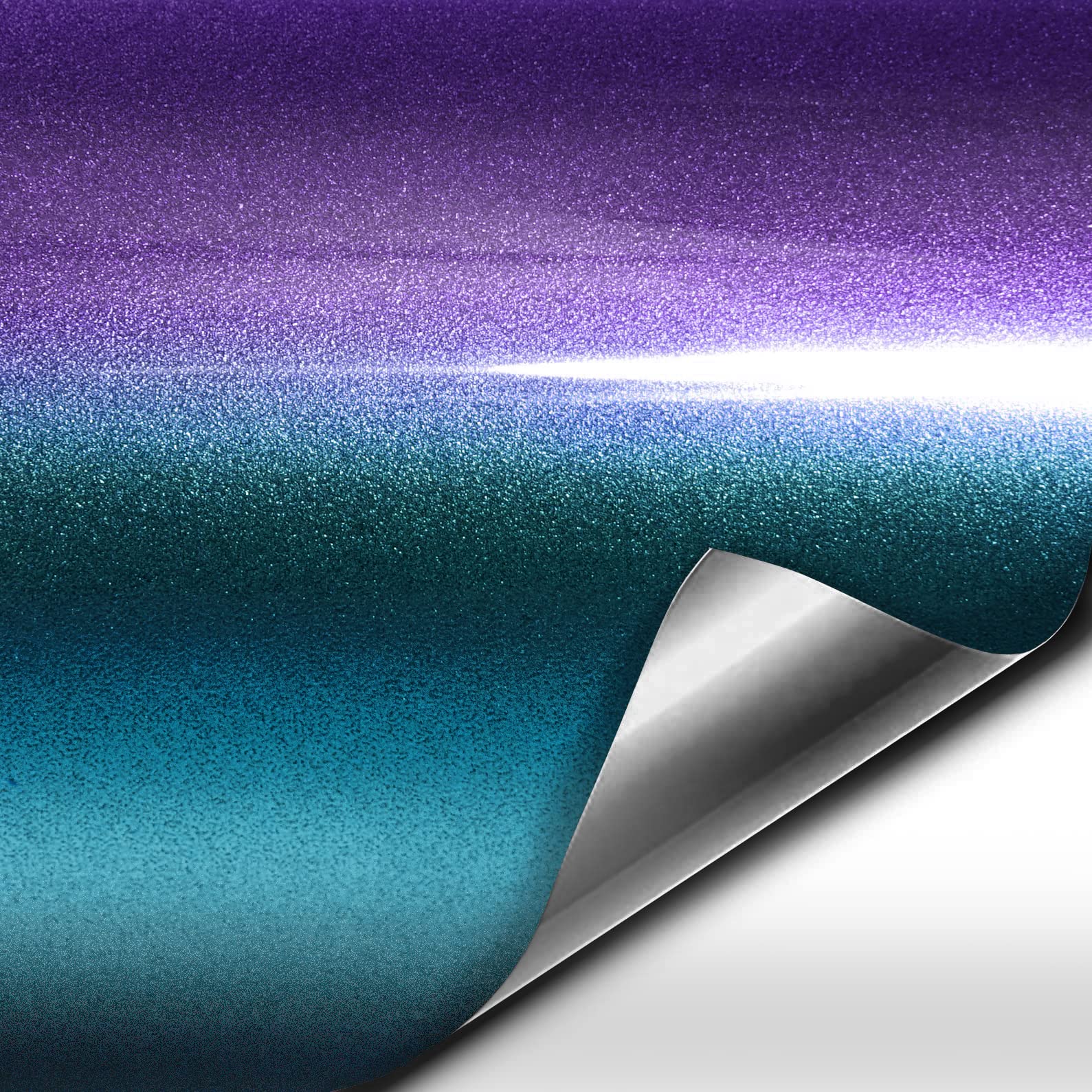VViViD Gloss Metallic Chameleon Vinyl Wrap - Blue to Purple, 10ft x 5ft (Model: VVglMetalChamBlue2Purple)