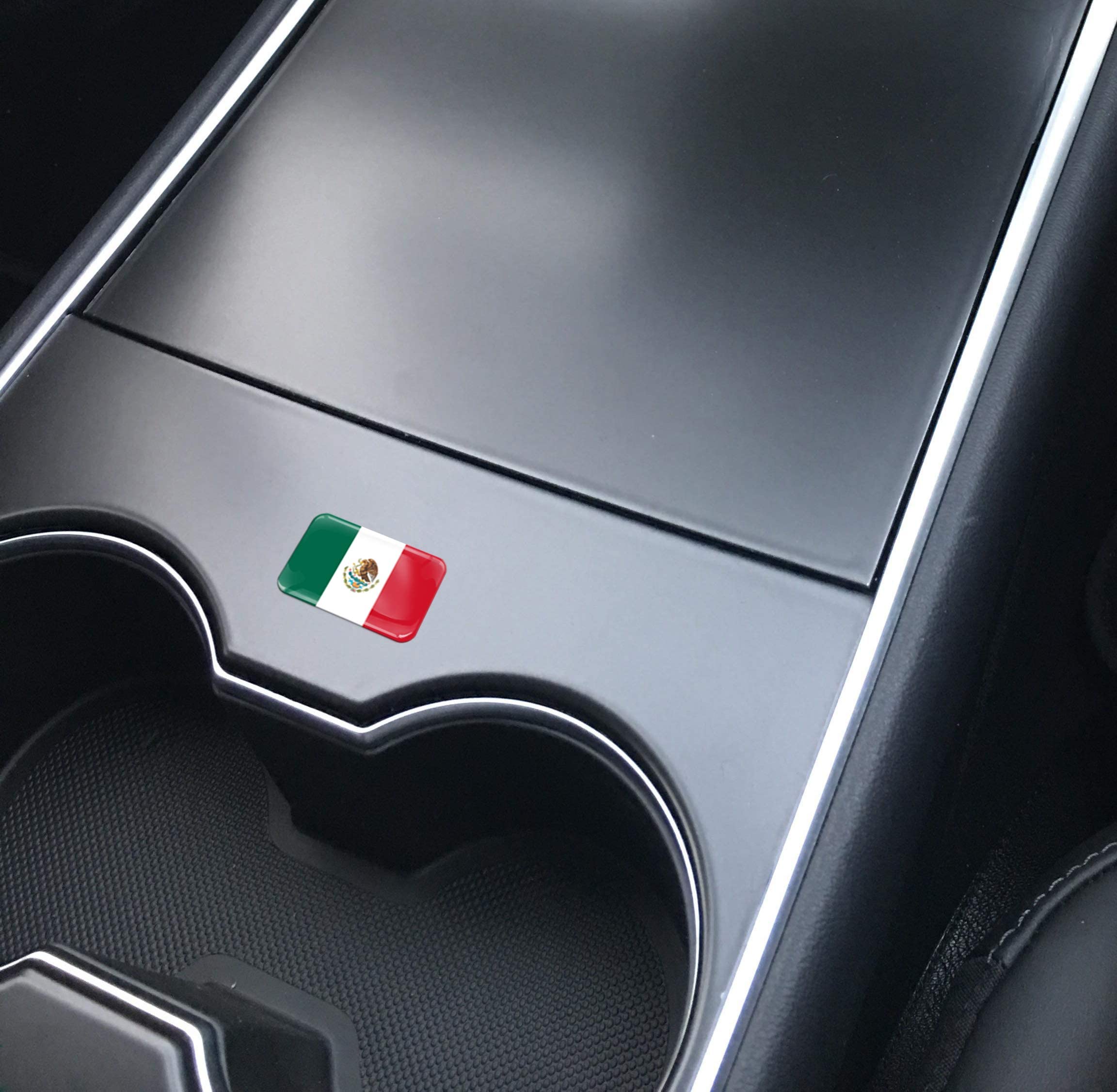 2 X 3D Mexico National Flag Domed Stickers 100% Waterproof & Uv Protected Decals Car Motorcycle Helmet F 120